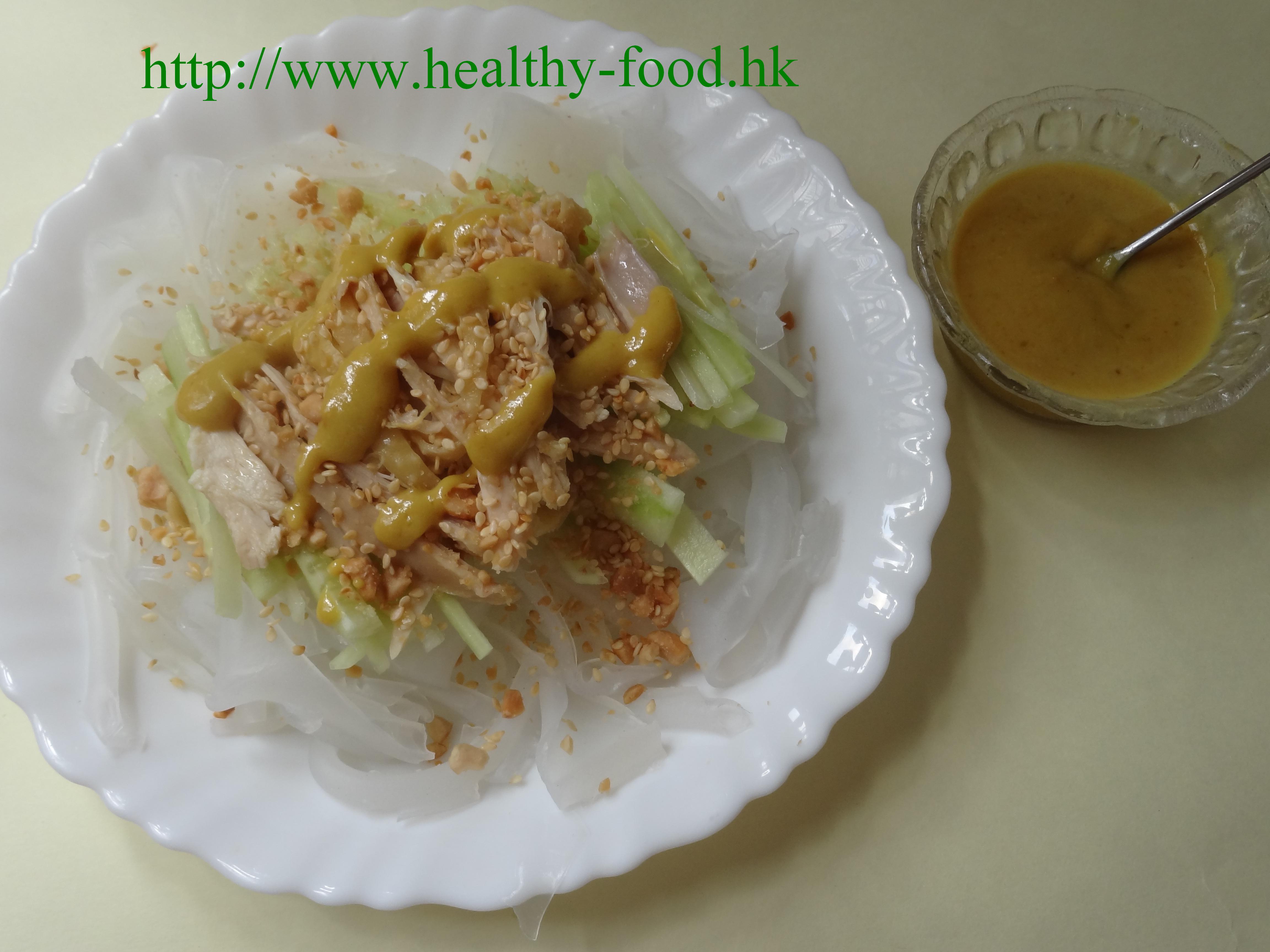 Shredded Chicken Cold Noodle Skin