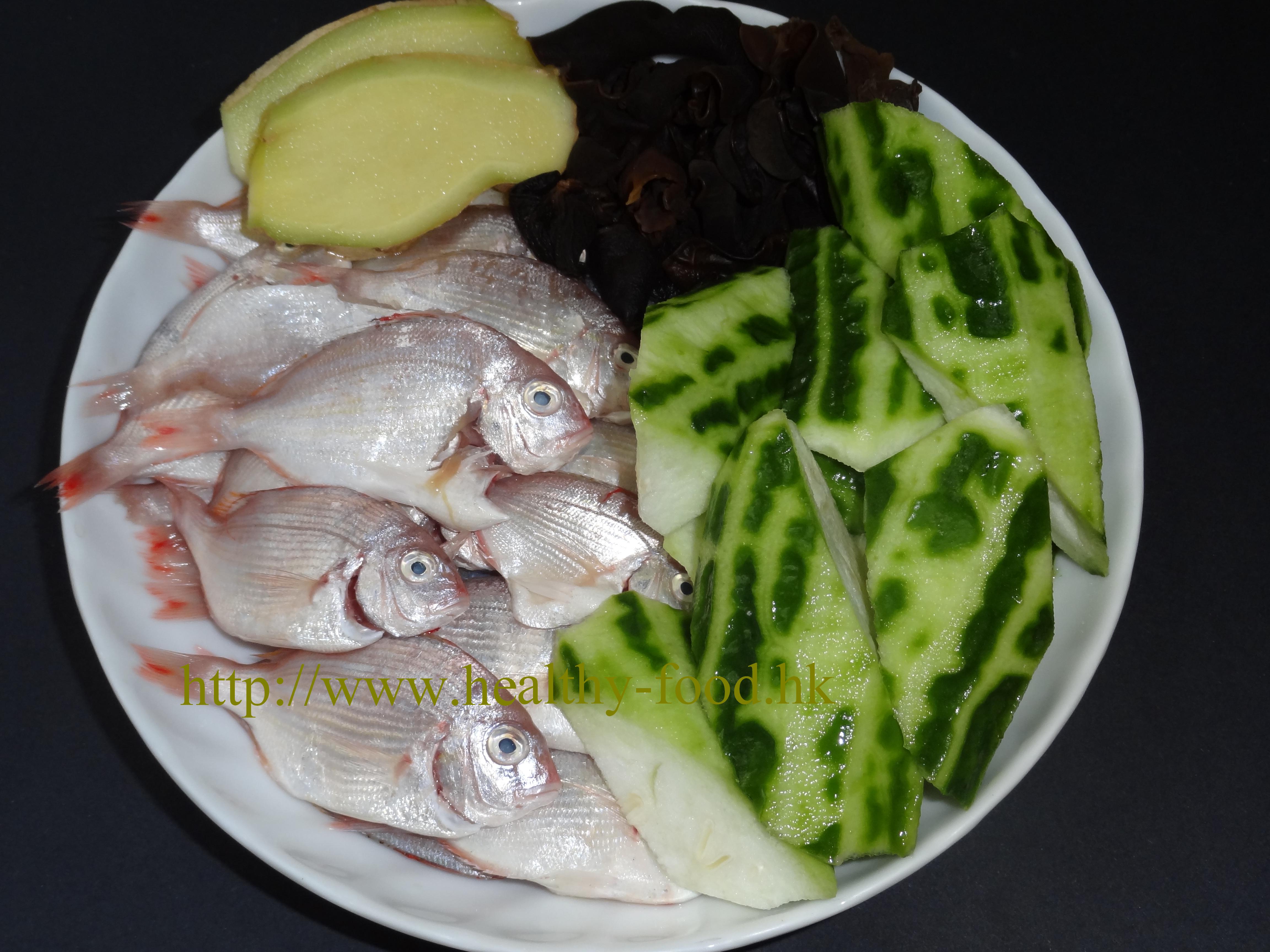 Loofah Black Fungus Sea Fish Soup