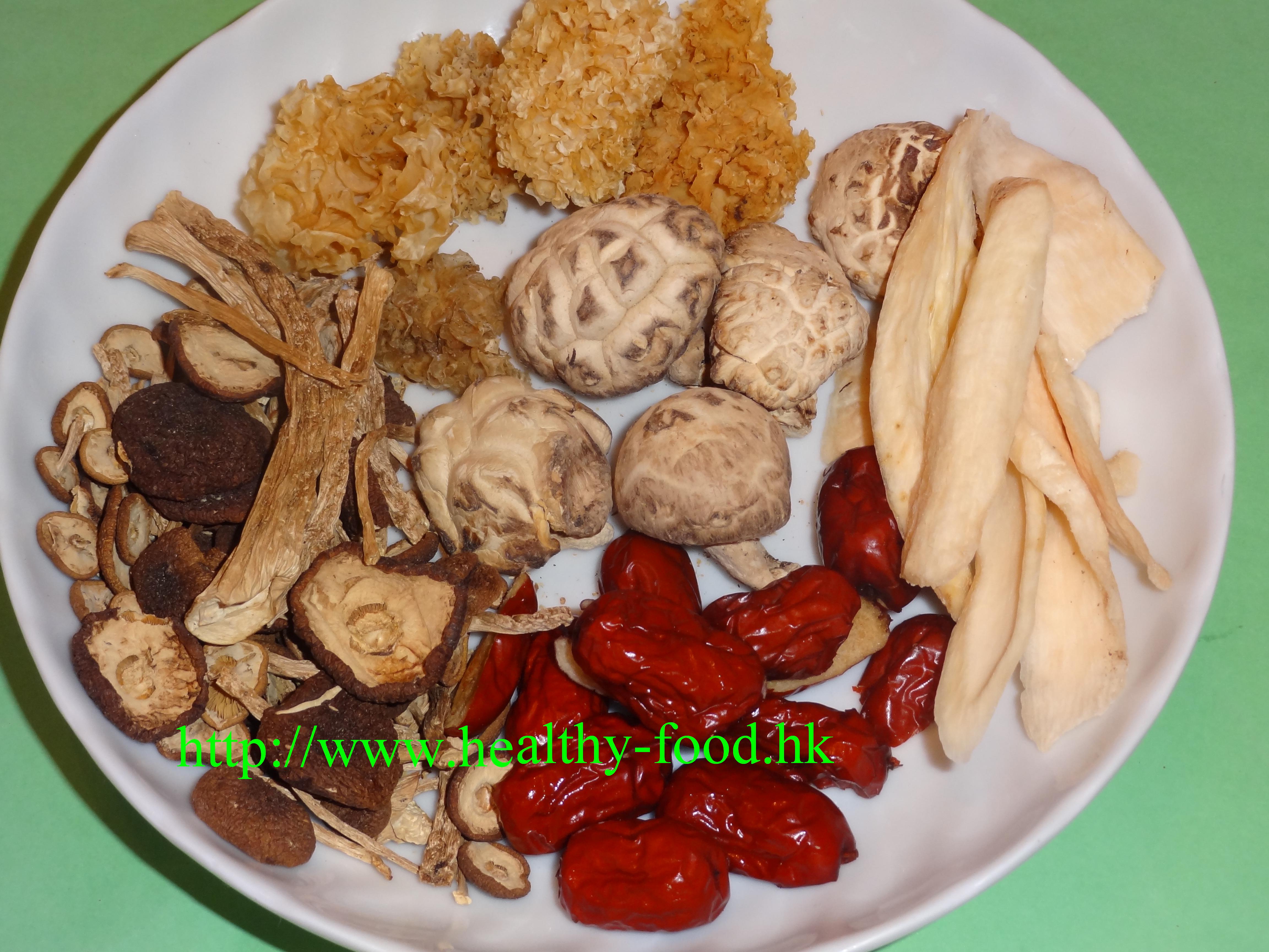 Chinese Yam, Snow Fungus and Tea Tree Mushroom Soup