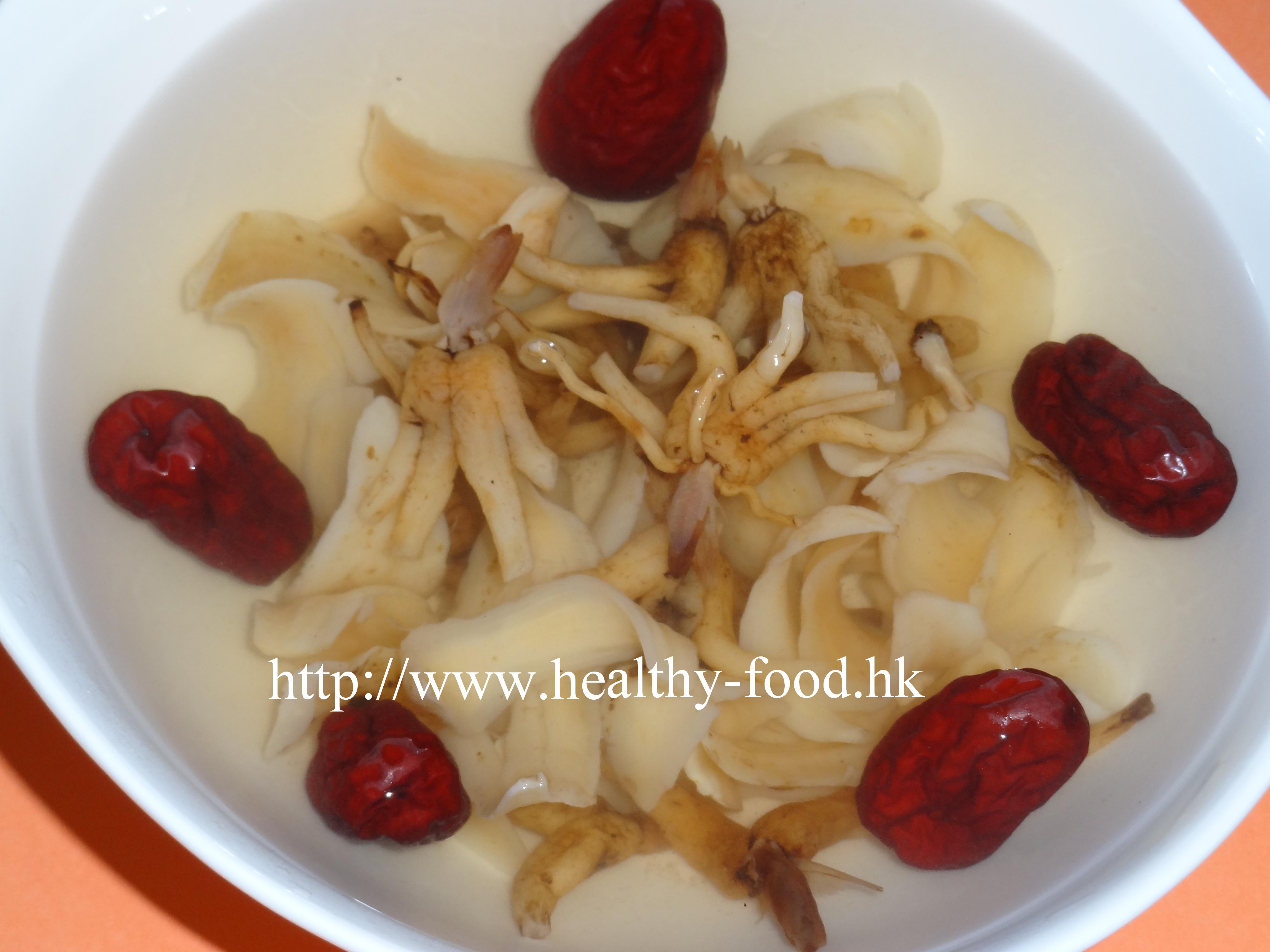 Hand Orchid Tuber (Handra), Lily Bulb and Red Date Sweet Soup