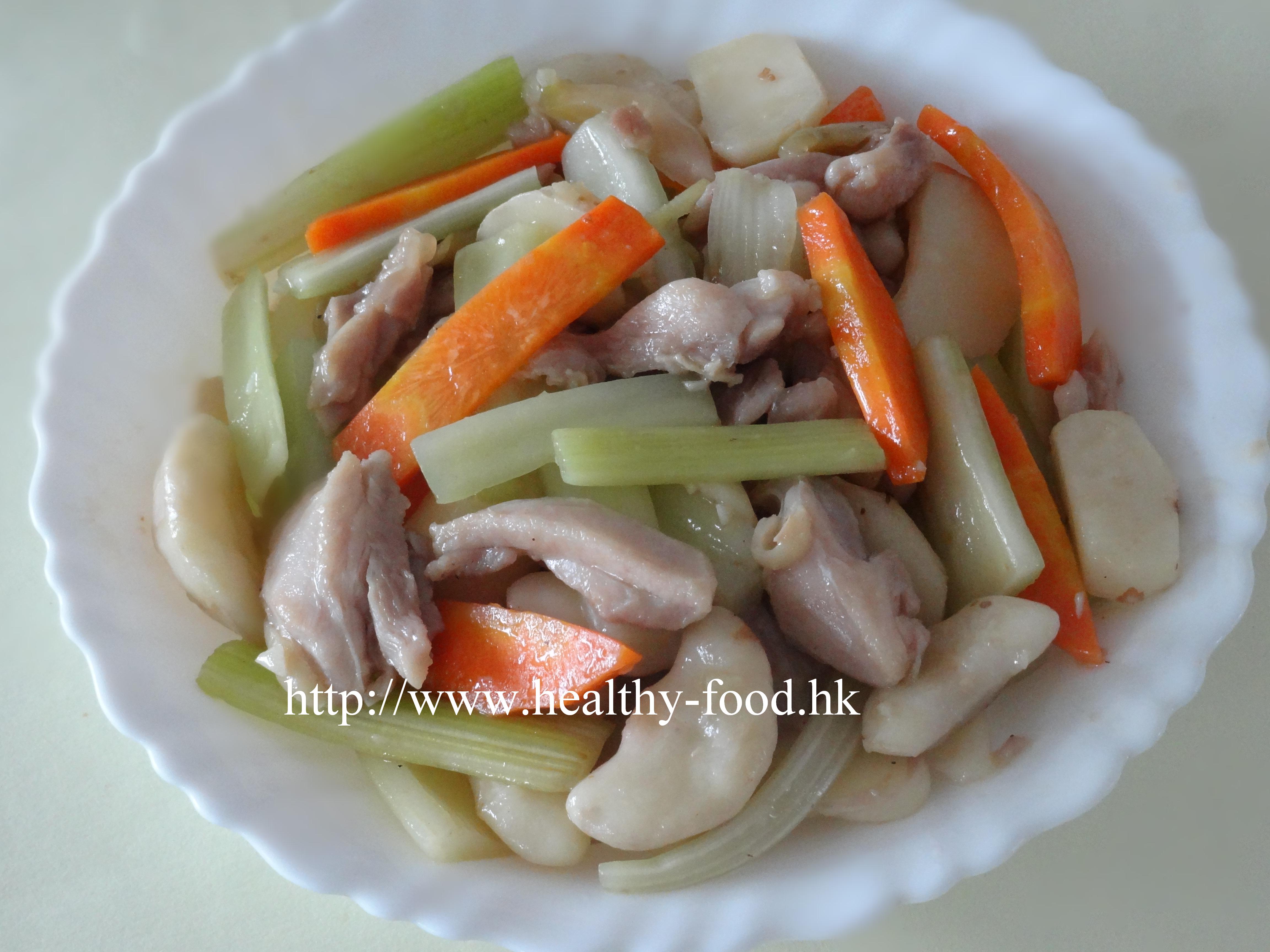 Celery, Water Chestnut and Free-Range Chicken Stir-Fry