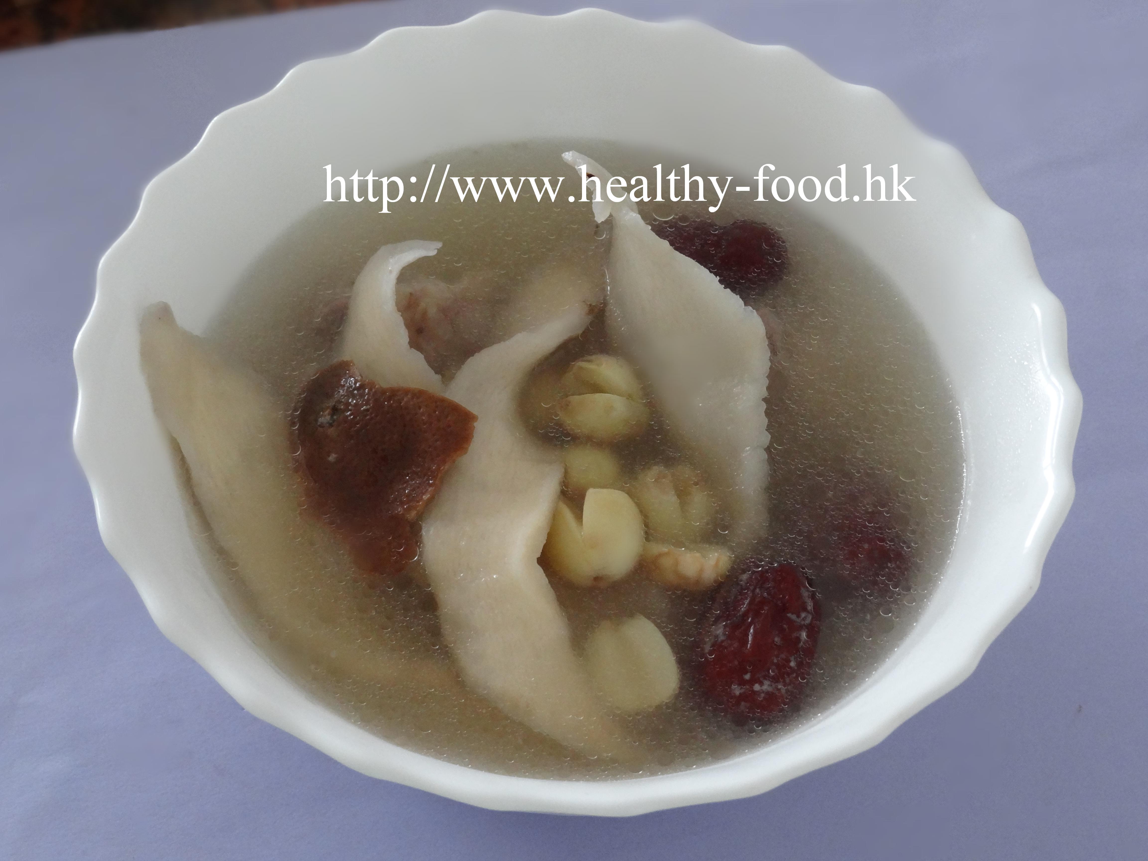 Chinese Yam, Lotus Seed, and Pork Shin Soup