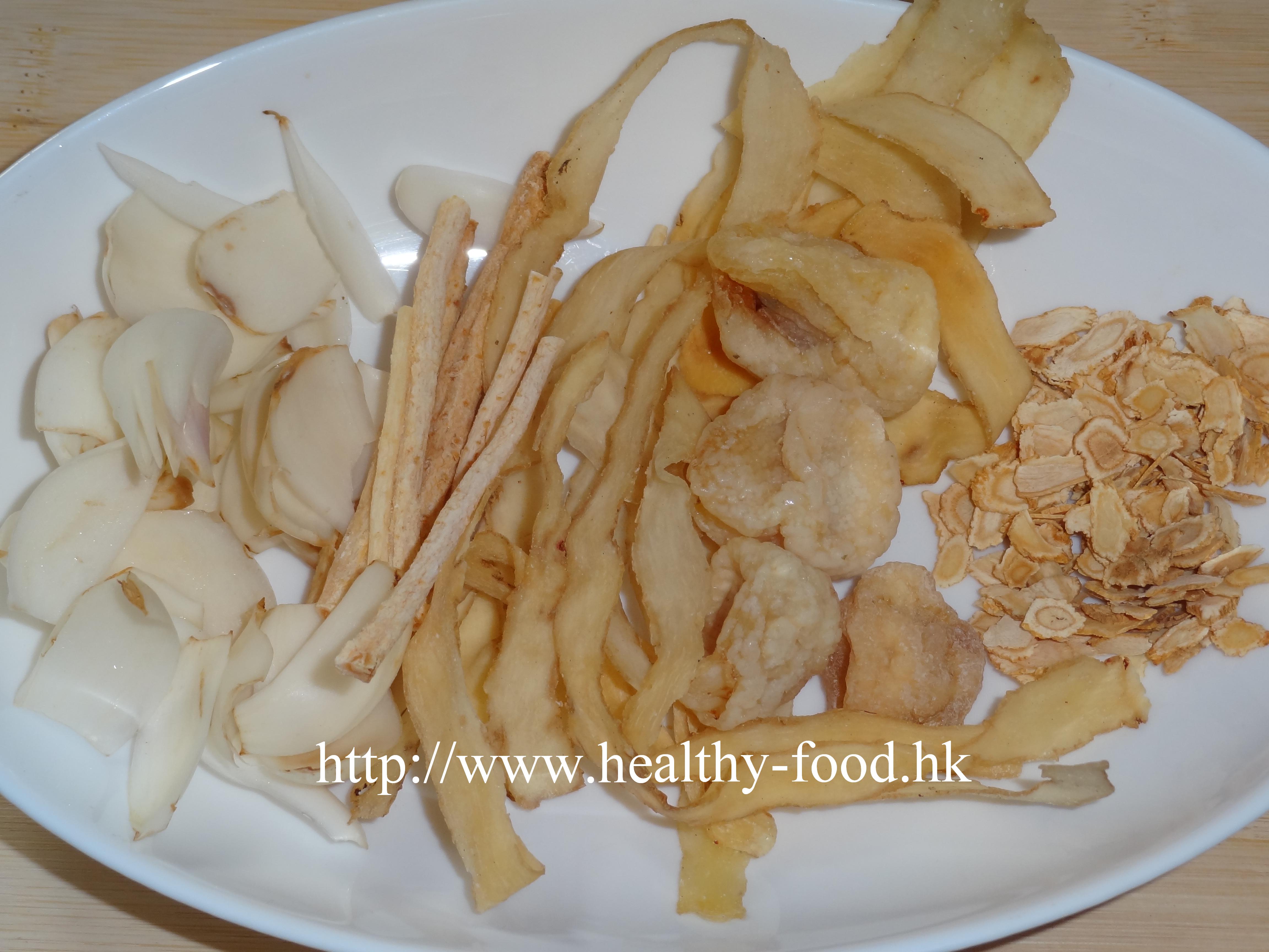 Two-Ginseng, Solomon's Seal, and Fresh Lily Bulb Soup (Er Can Yu Zhu Xian Bai He Tang)