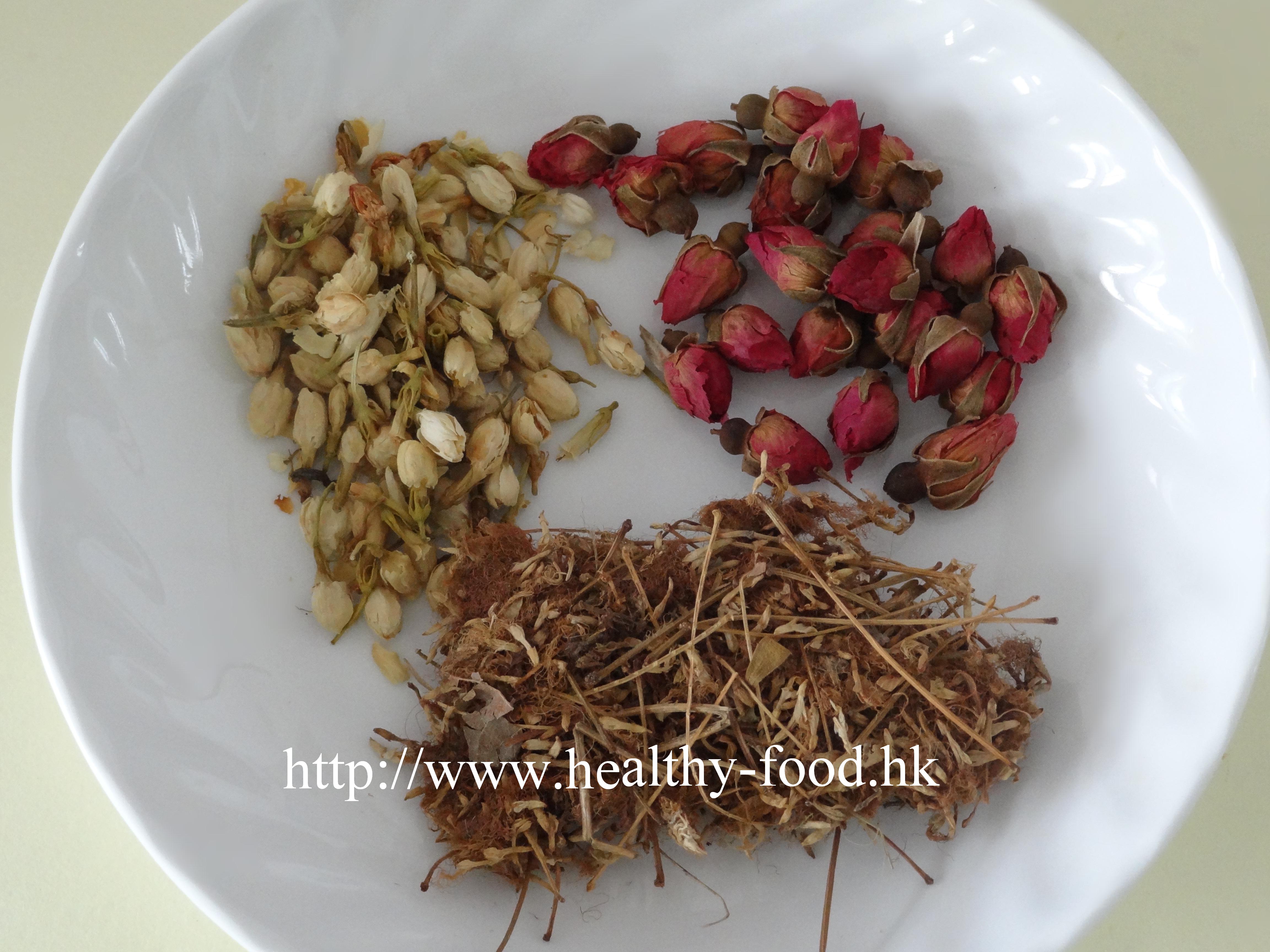 Rose, Jasmine, and Silk Tree Flower Tea
