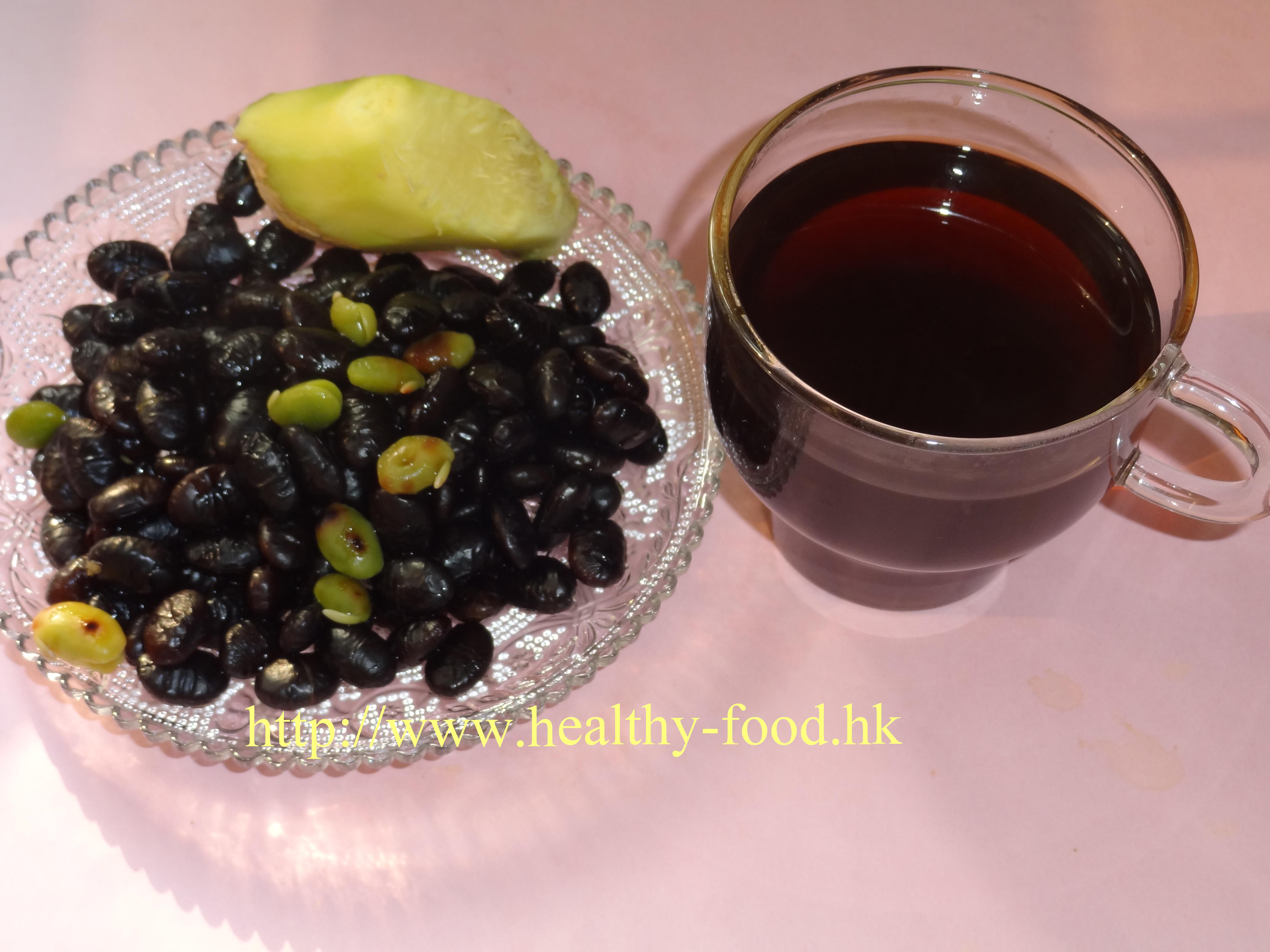 Roasted Black Bean and Ginger Tea