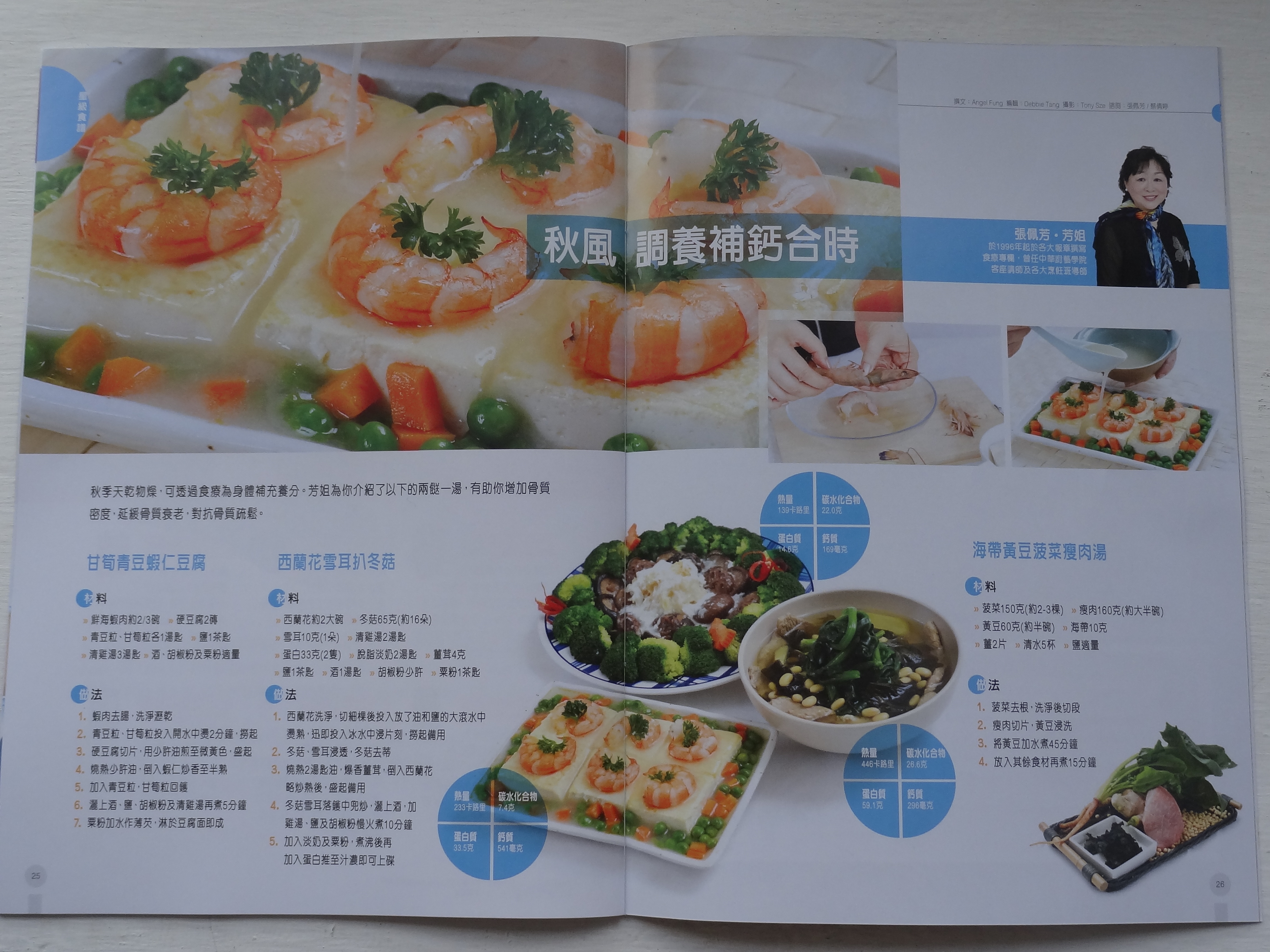 Broccoli, Snow Fungus and Fish Paste Stuffed Mushroom