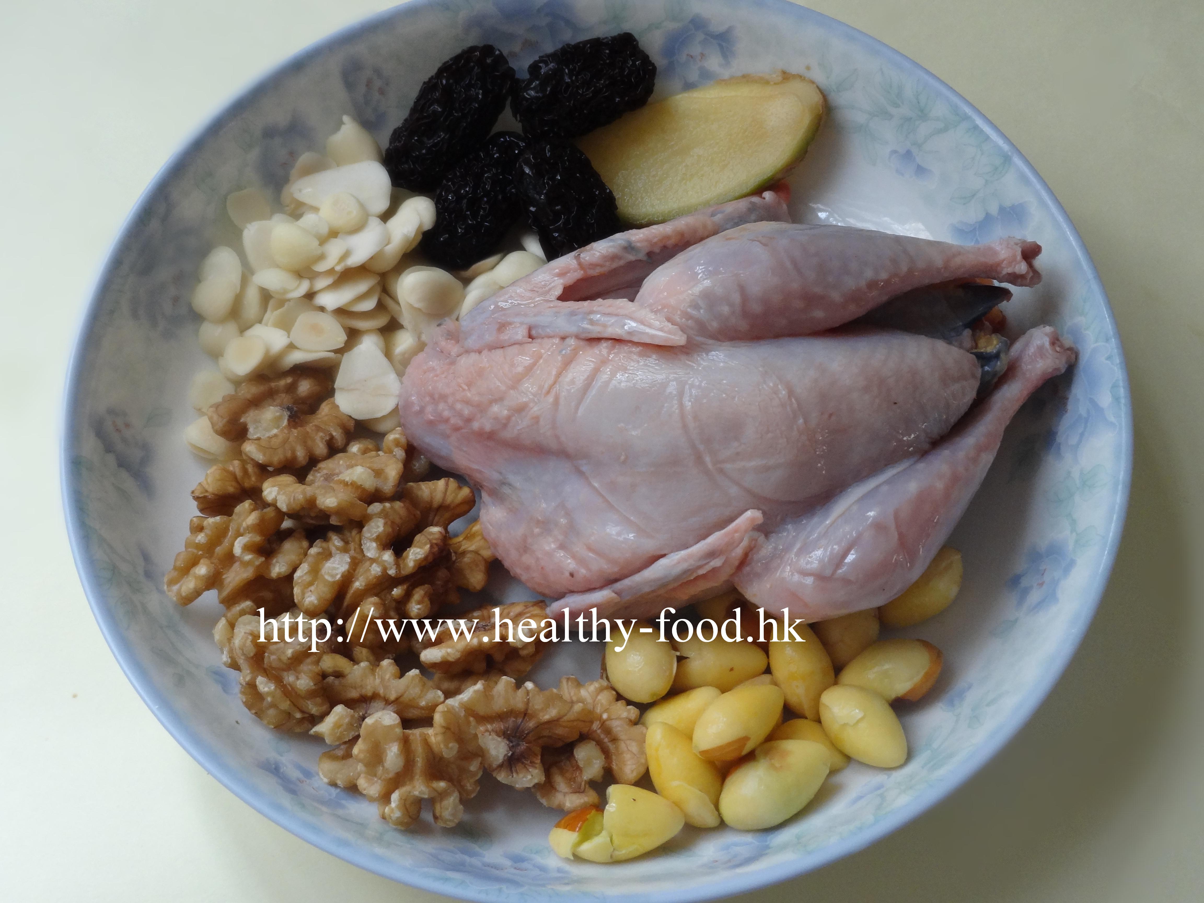 Ginkgo, Walnut, Almond and Francolin Soup