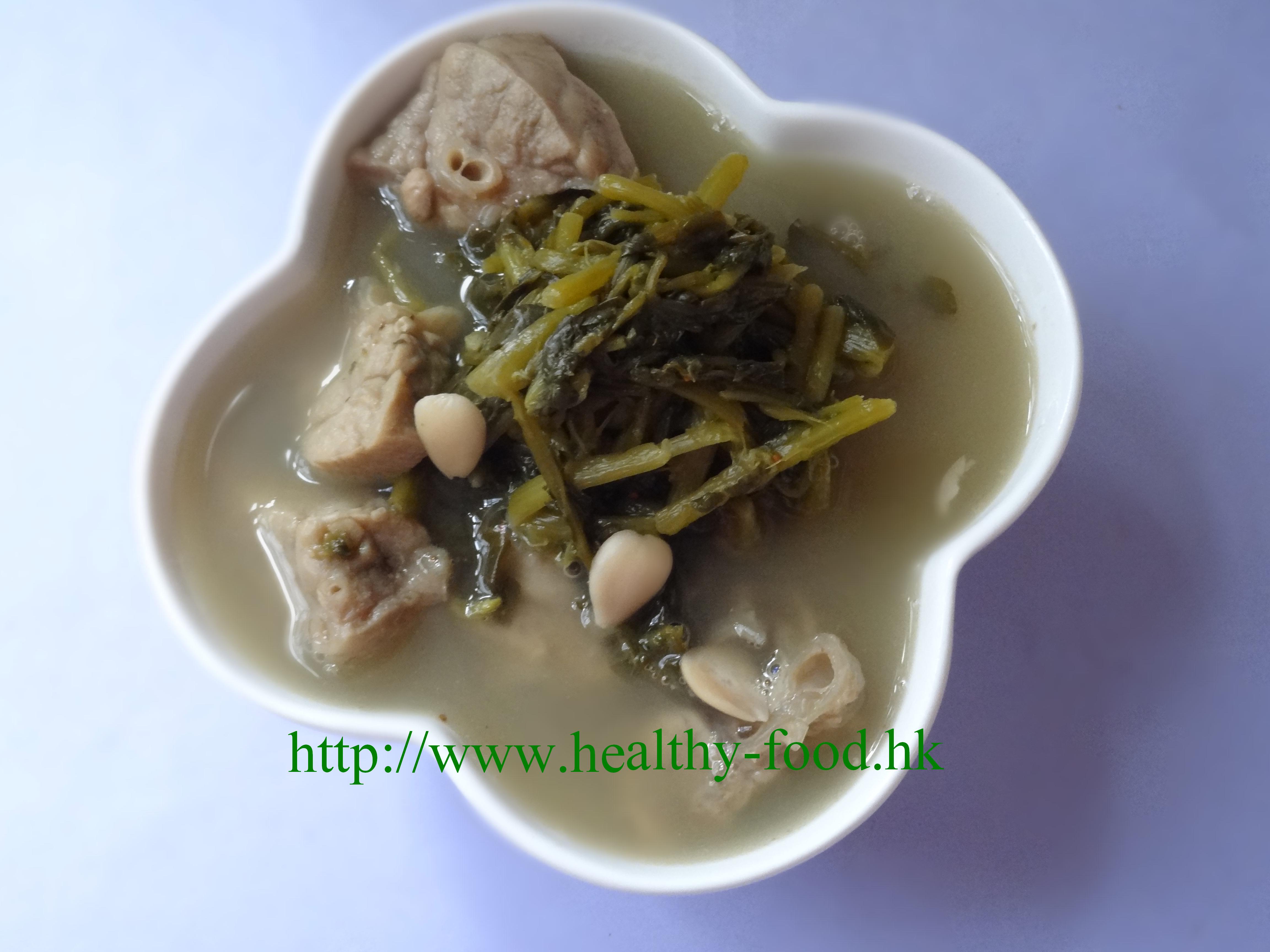 Watercress, Almond and Fig Pork Lung Soup