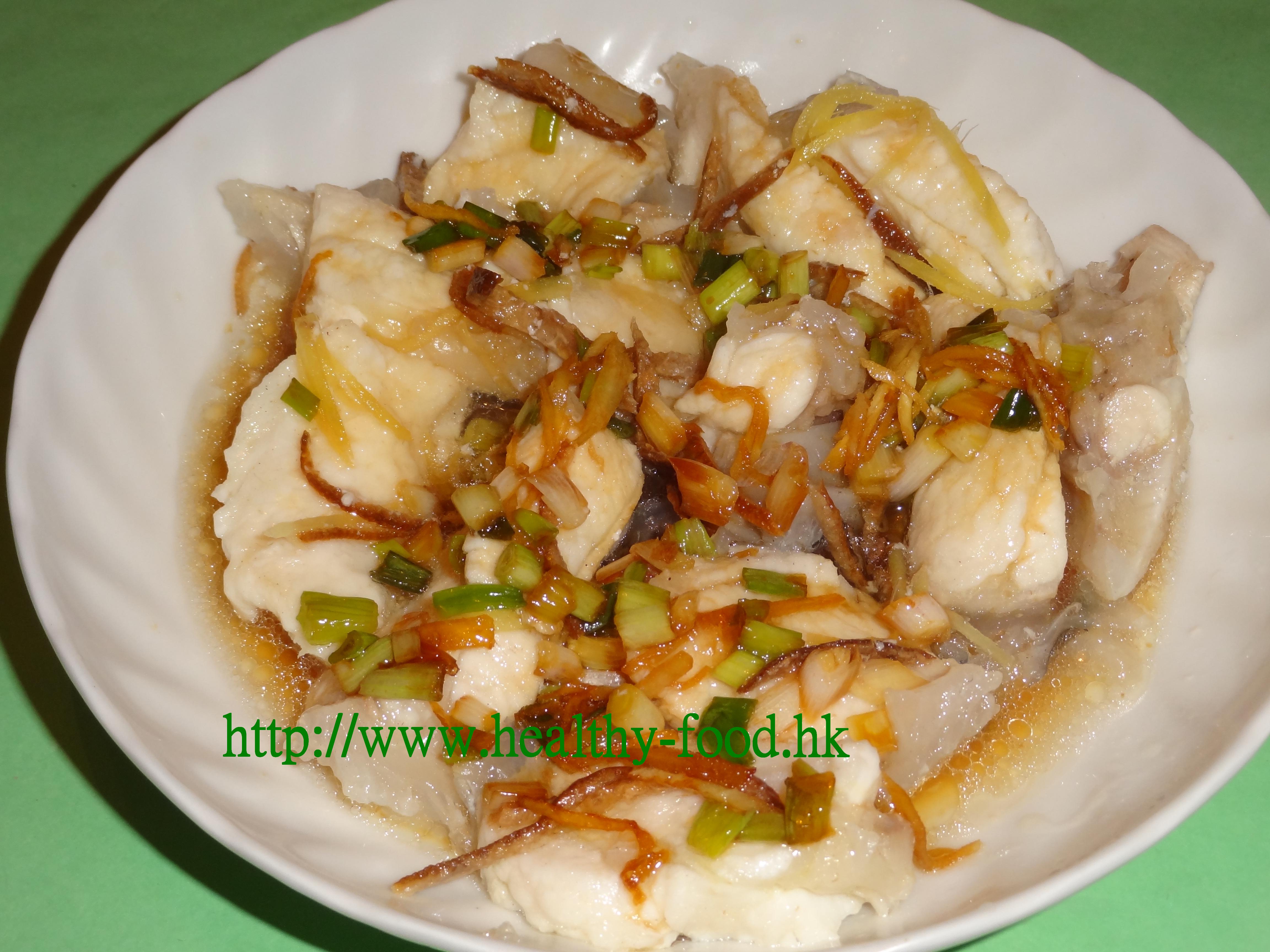 Steamed Grouper Belly with Tangerine Peel and Ginger Strips
