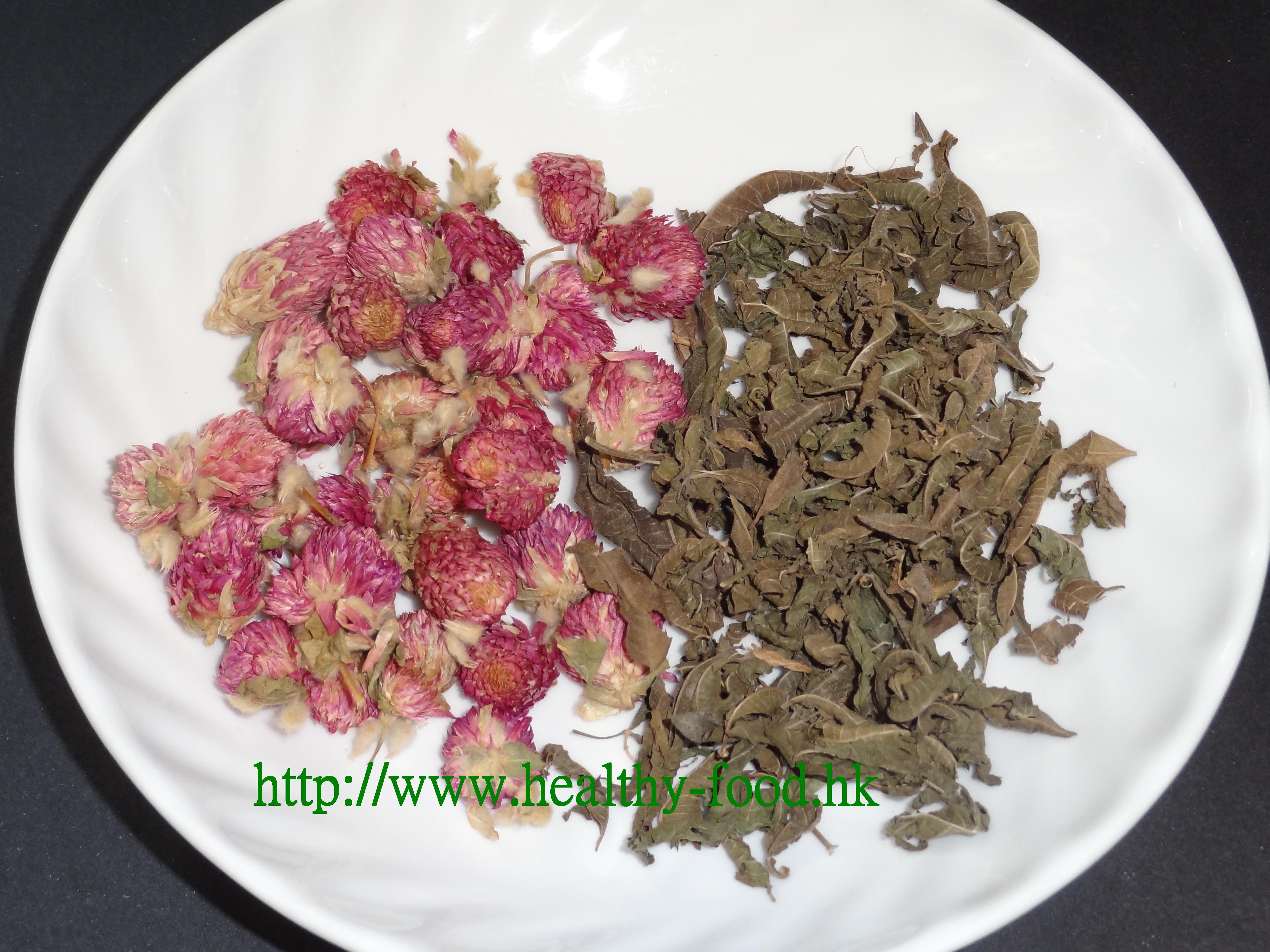 Globe Amaranth and Verbena Flower Tea