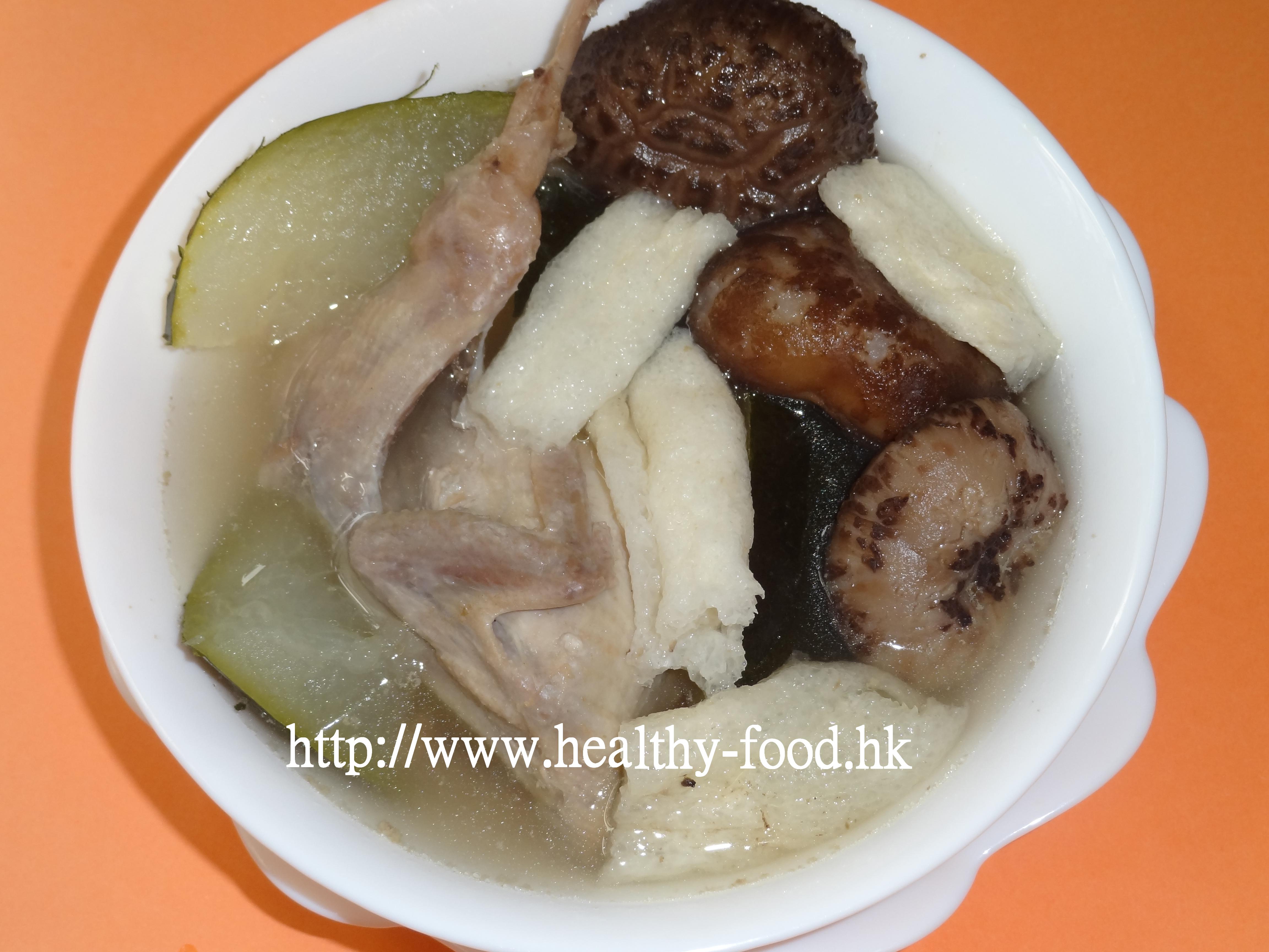 Bamboo Fungus, Winter Melon, Shiitake and Quail Soup