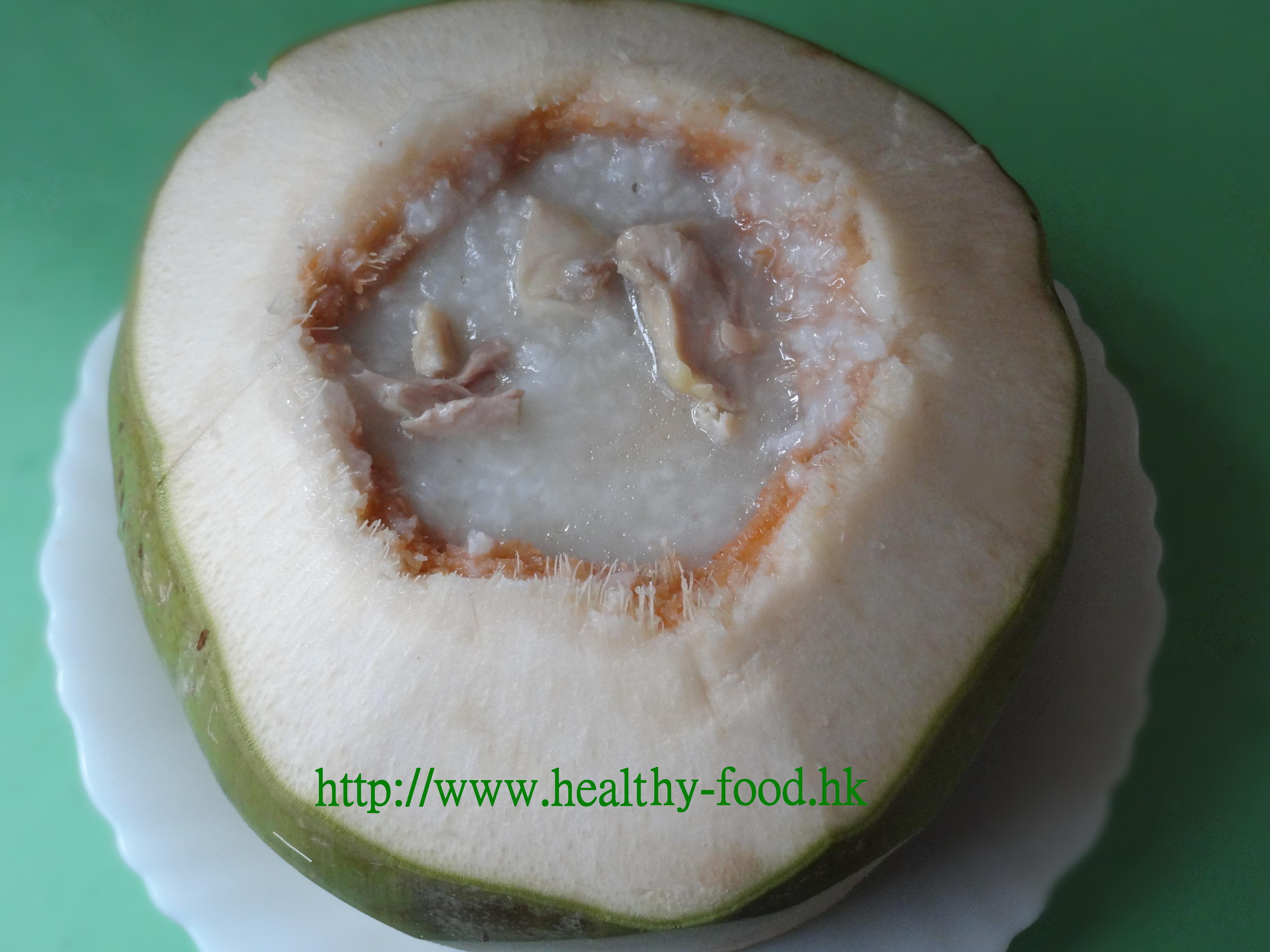 Young Coconut Silky Chicken Congee