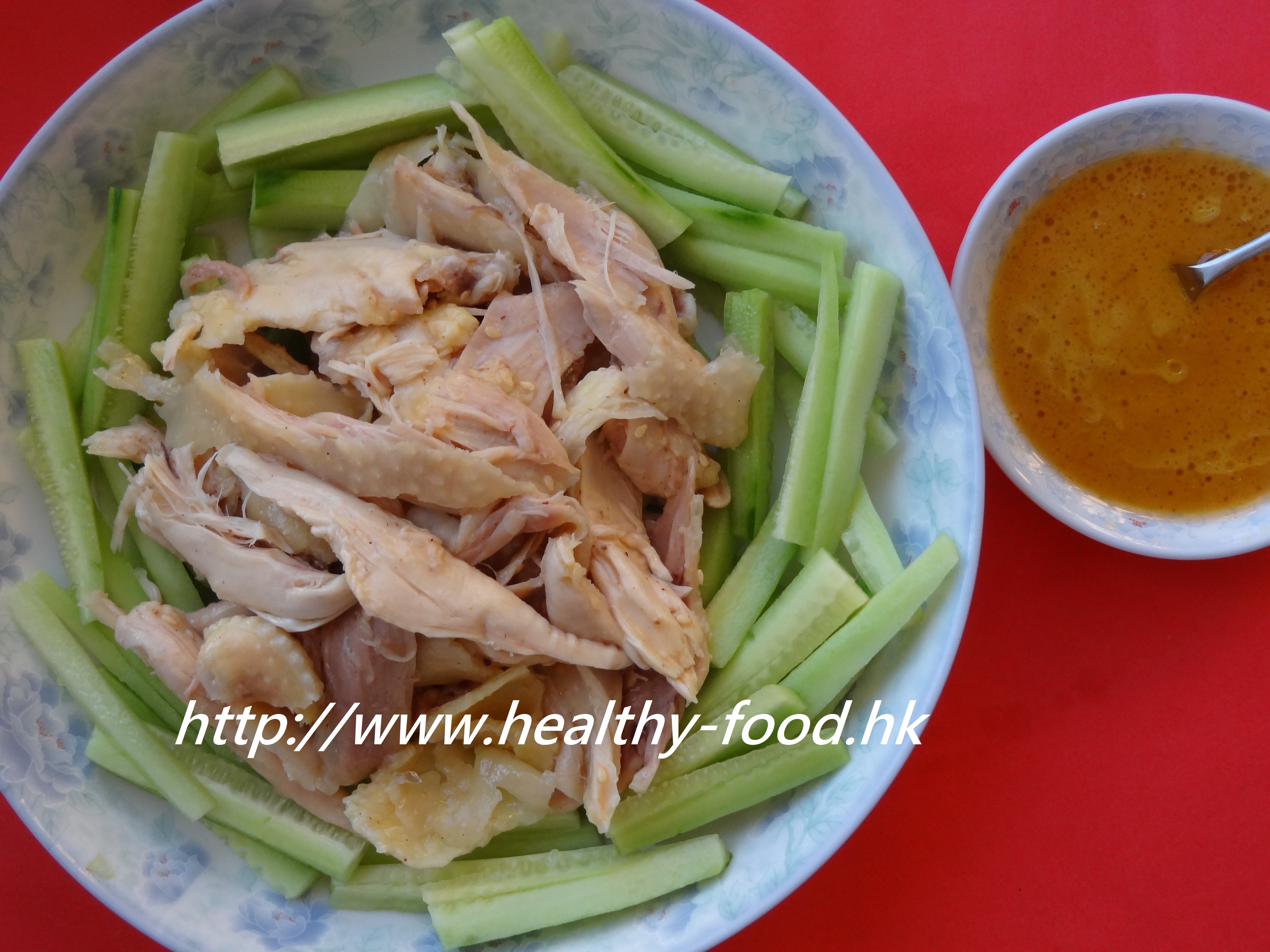 Cold Hand-Torn Chicken with Cucumber and Sesame-Mustard Sauce