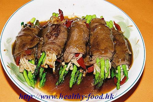 Asparagus Beef Rolls