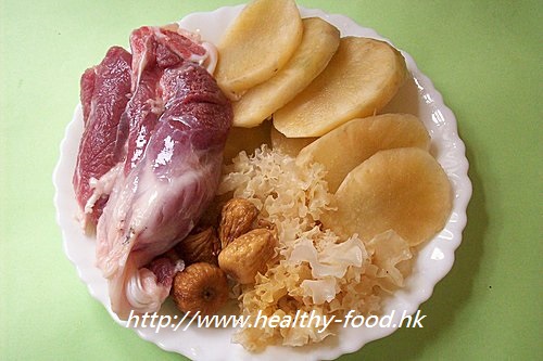 Yacon and Snow Fungus Soup