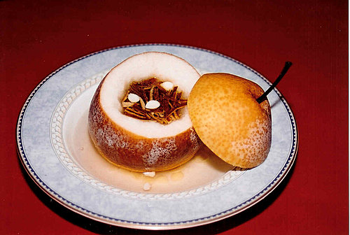 Tangerine Peel, Apricot Kernel and Steamed Pear