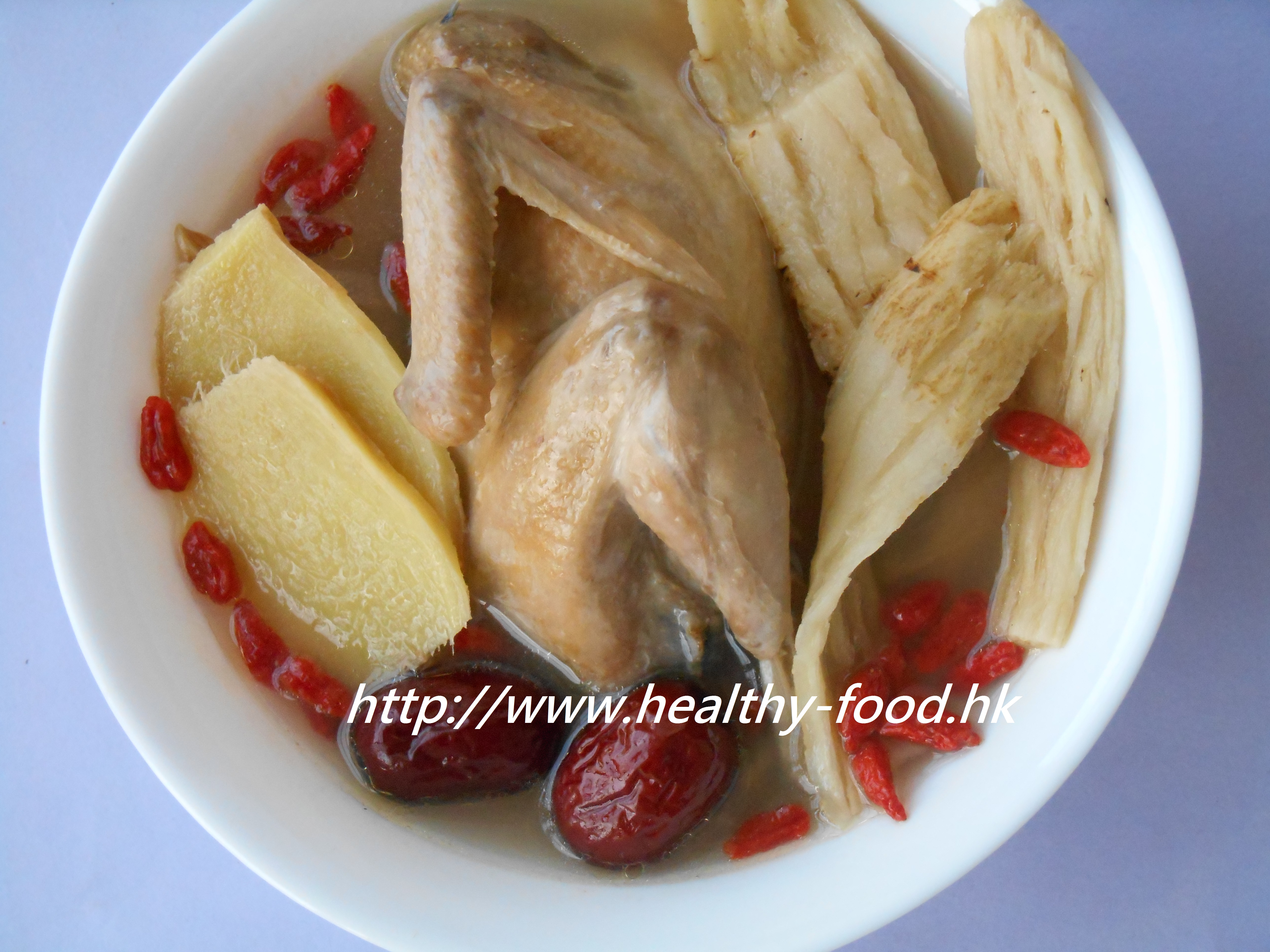 Astragalus, Goji Berry and Red Date Chicken Soup