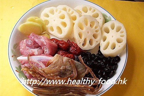 Lotus Root, Black Bean and Octopus Soup