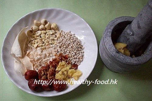 Ginger-Jujube-Coix Seed Tea