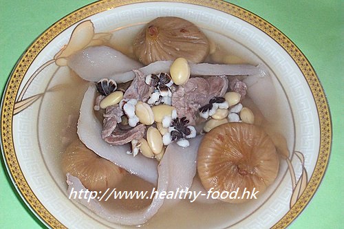 Chinese Yam, Hyacinth Bean and Beef Soup