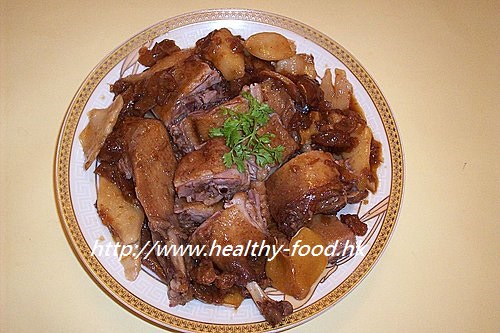 Young Ginger and Sour Plum Braised Duck