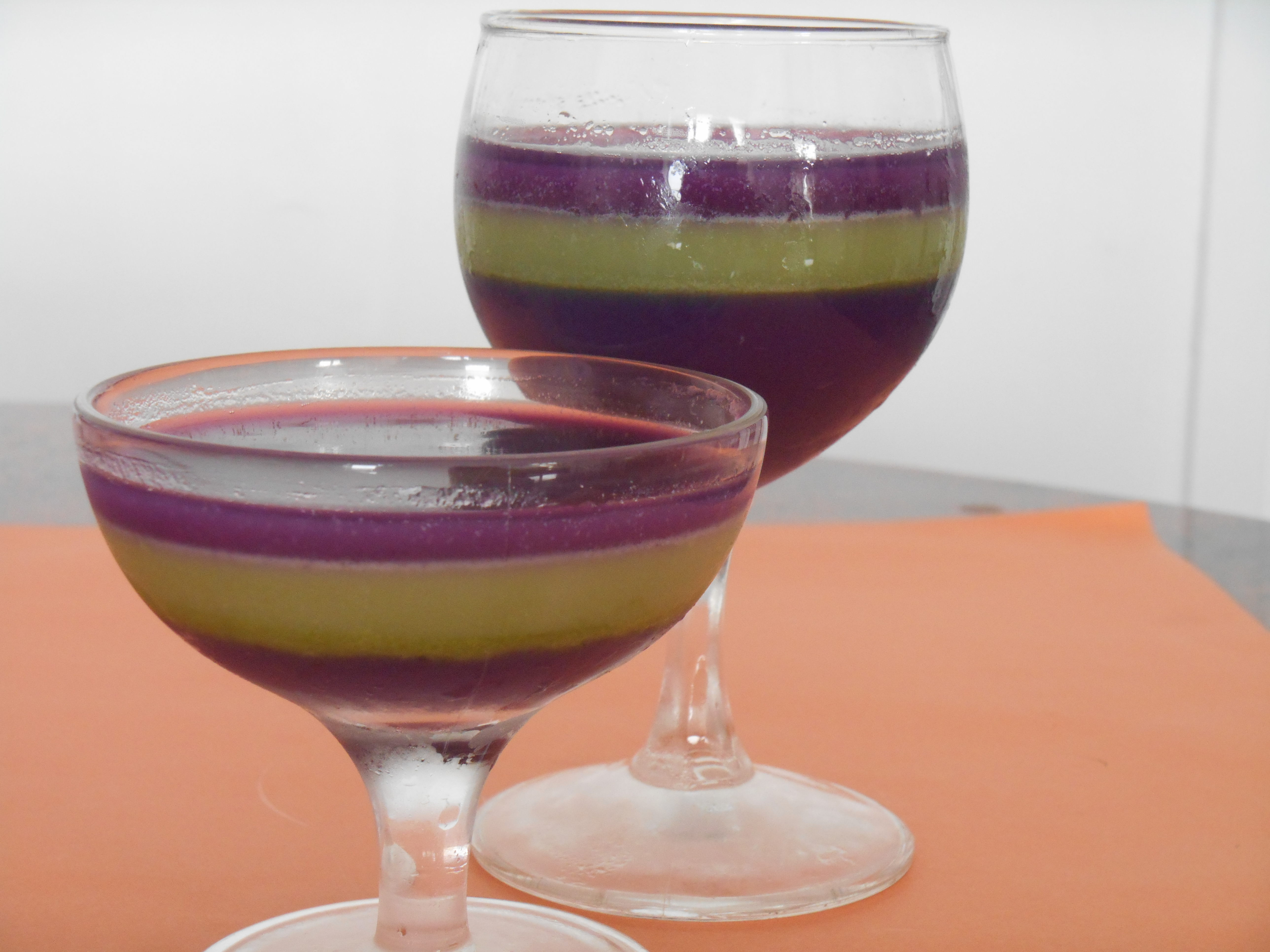 Two-Tone Purple Sweet Potato Pudding