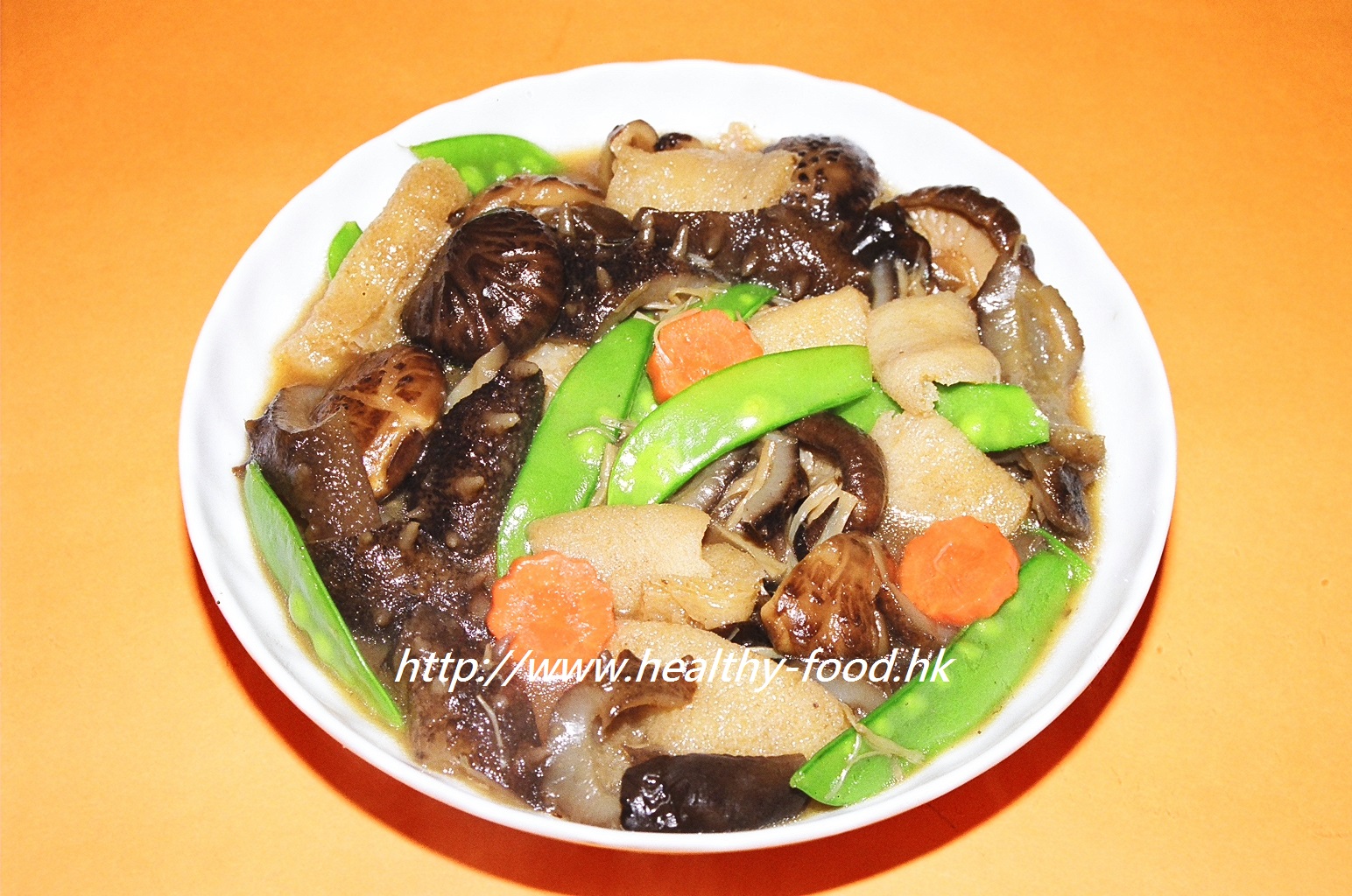 Sea Cucumber Braised with Bamboo Fungus and Vegetables