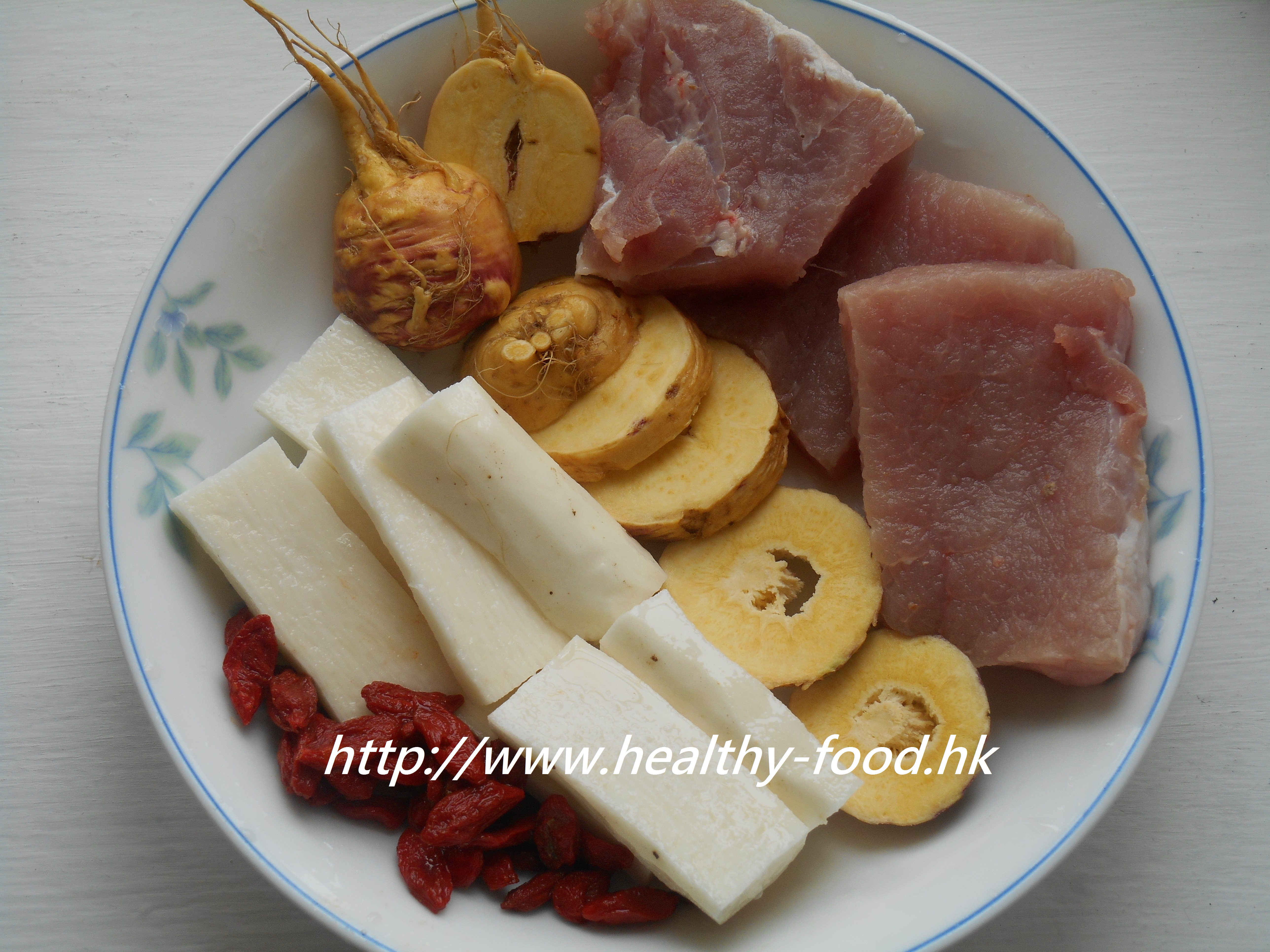 Chinese Yam, Goji Berry and Maca Root Pork Soup