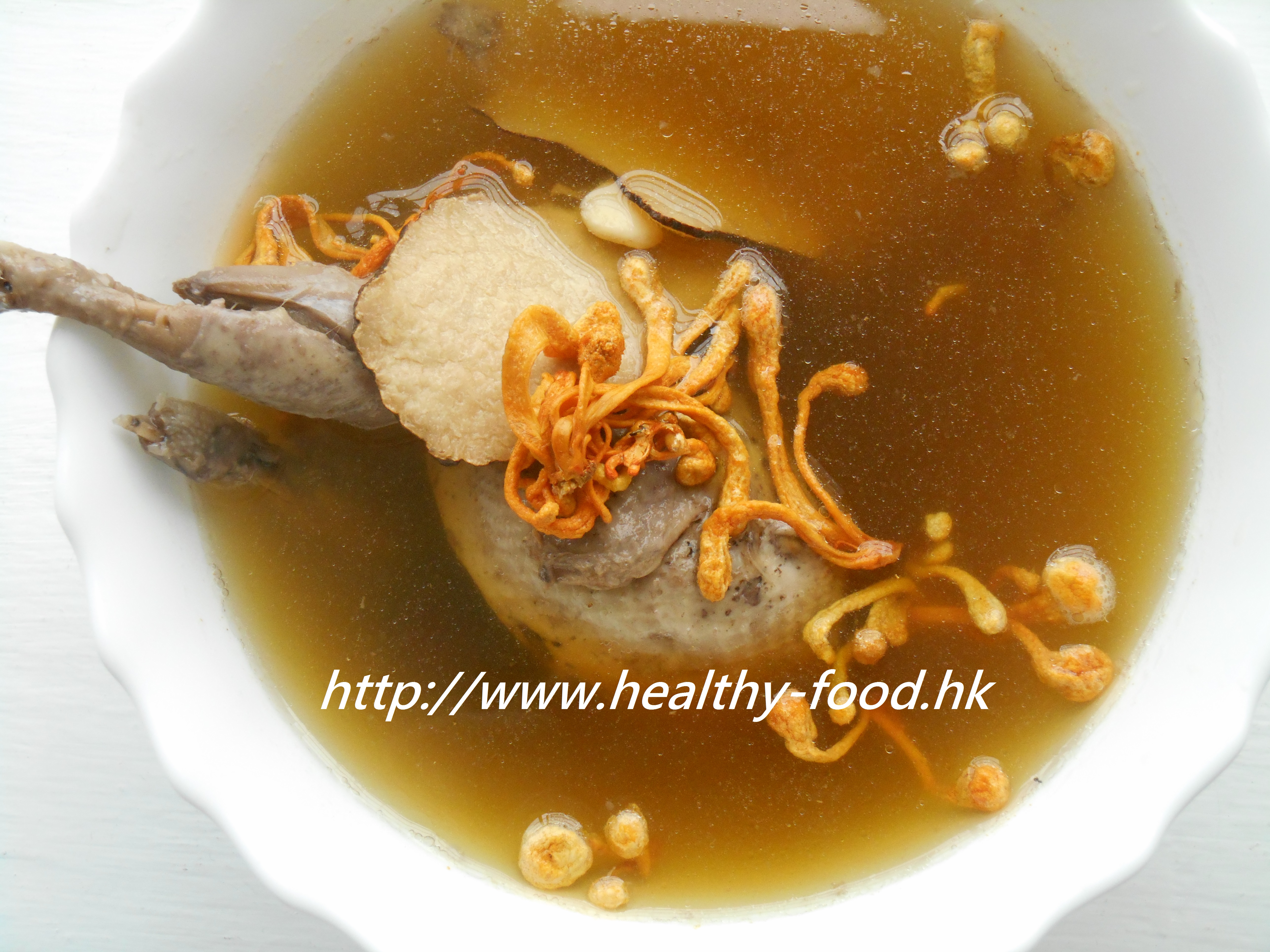 Cordyceps Flower, Tiger Milk Lingzhi and Quail Soup