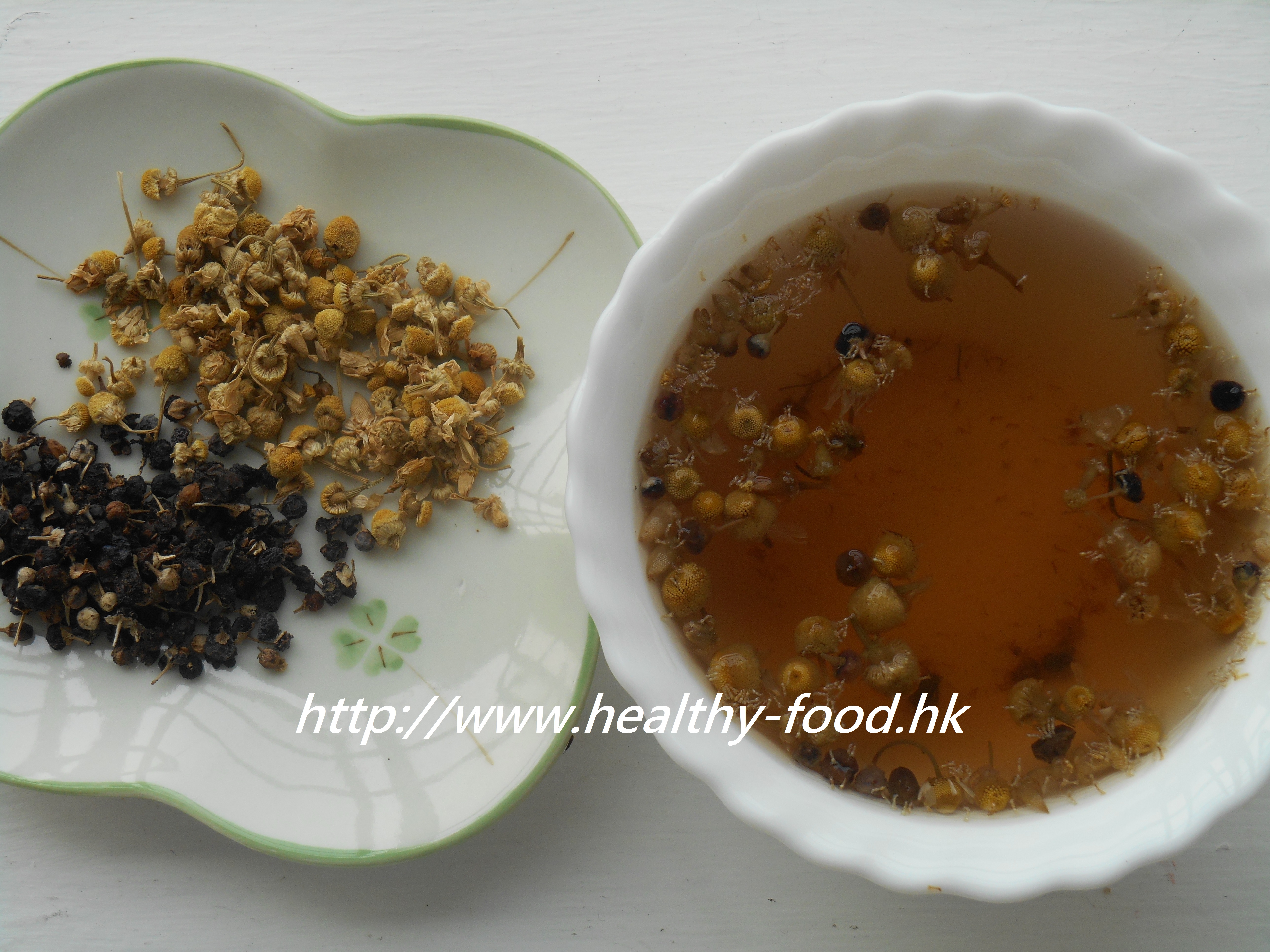 German Chamomile and Black Goji Berry Tea