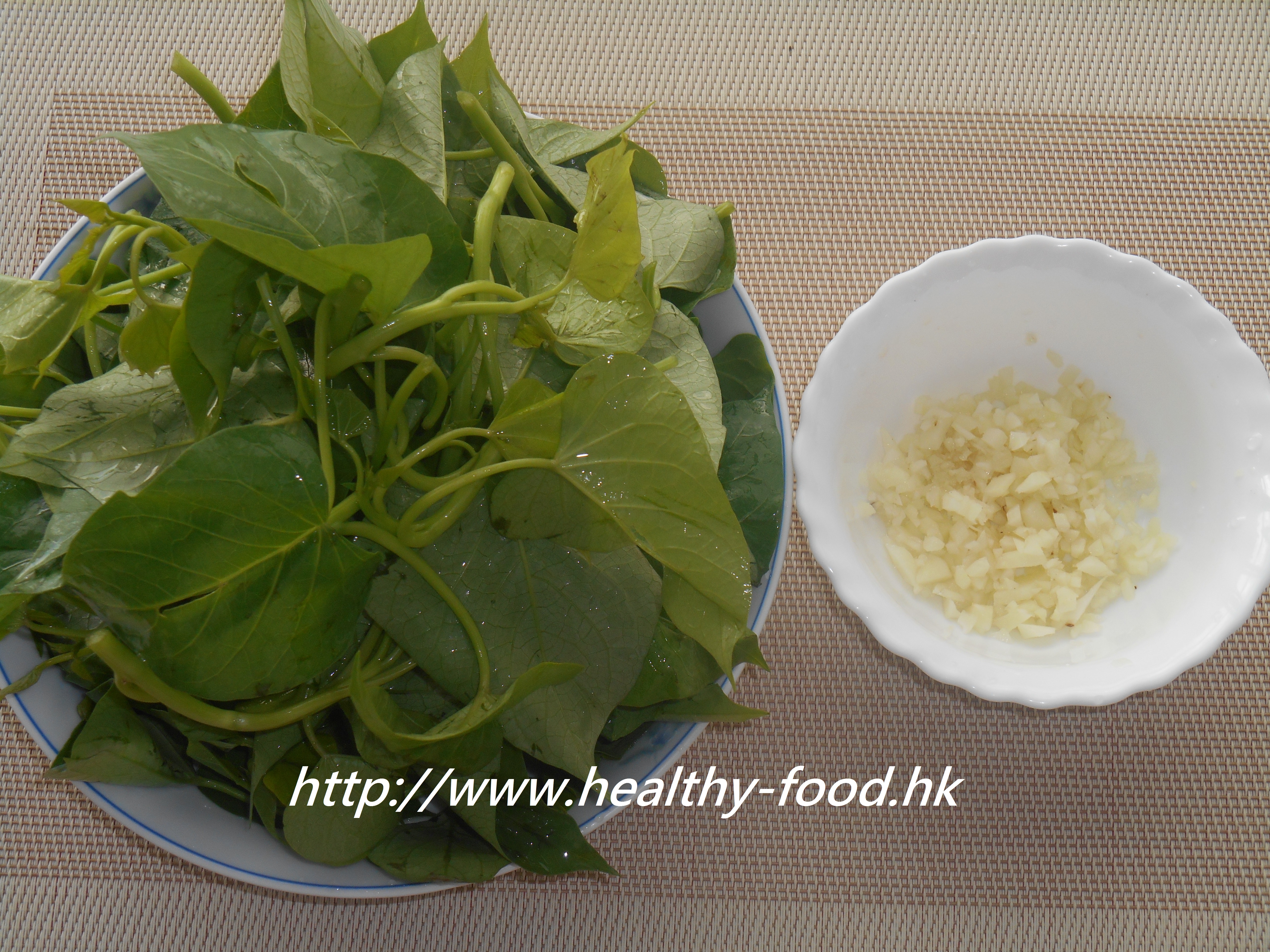 Garlic Stir-Fried Sweet Potato Leaves