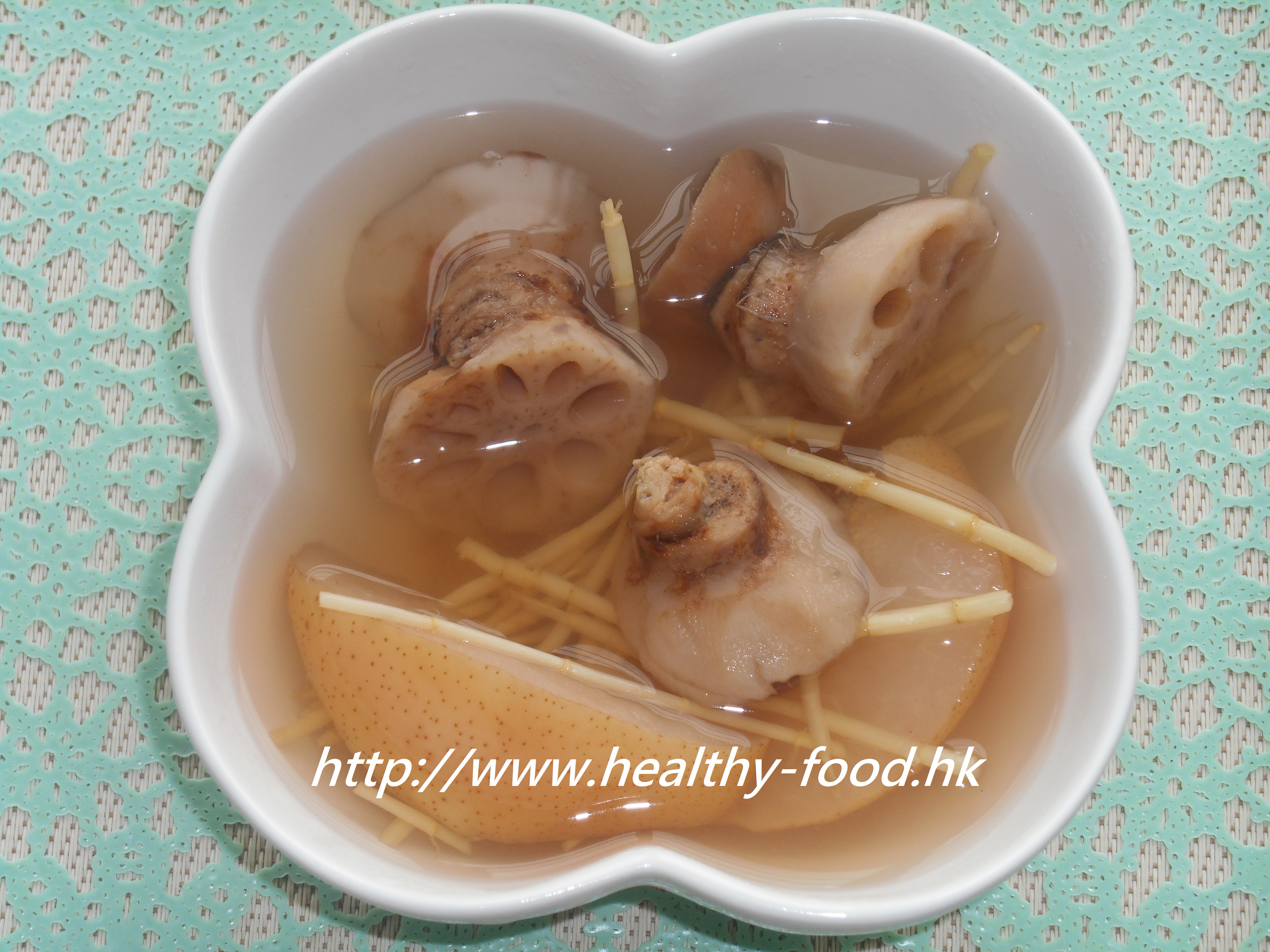 Cogongrass Root, Snow Pear & Lotus Node Soup
