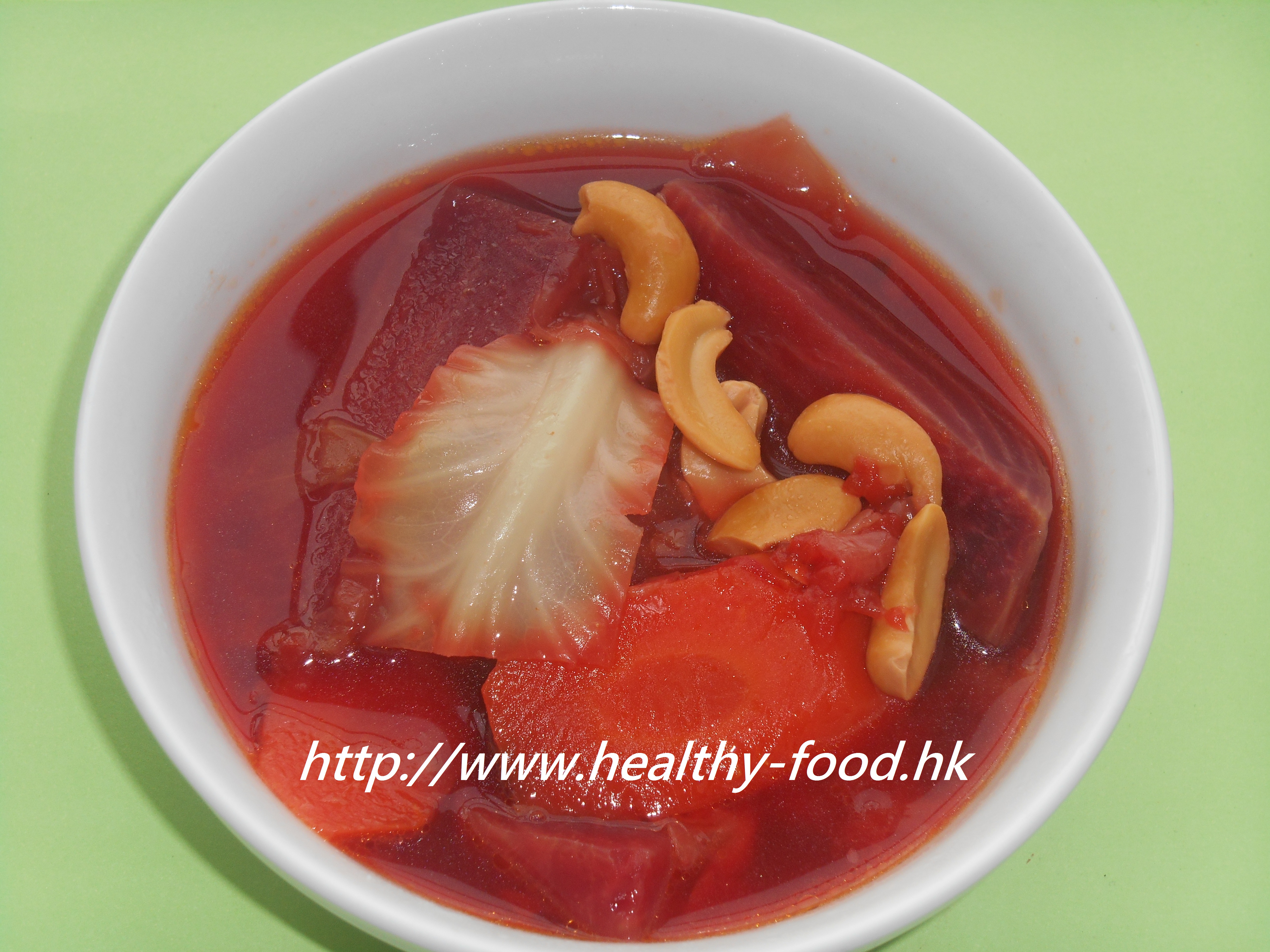 Beetroot, Vegetable & Cashew Soup