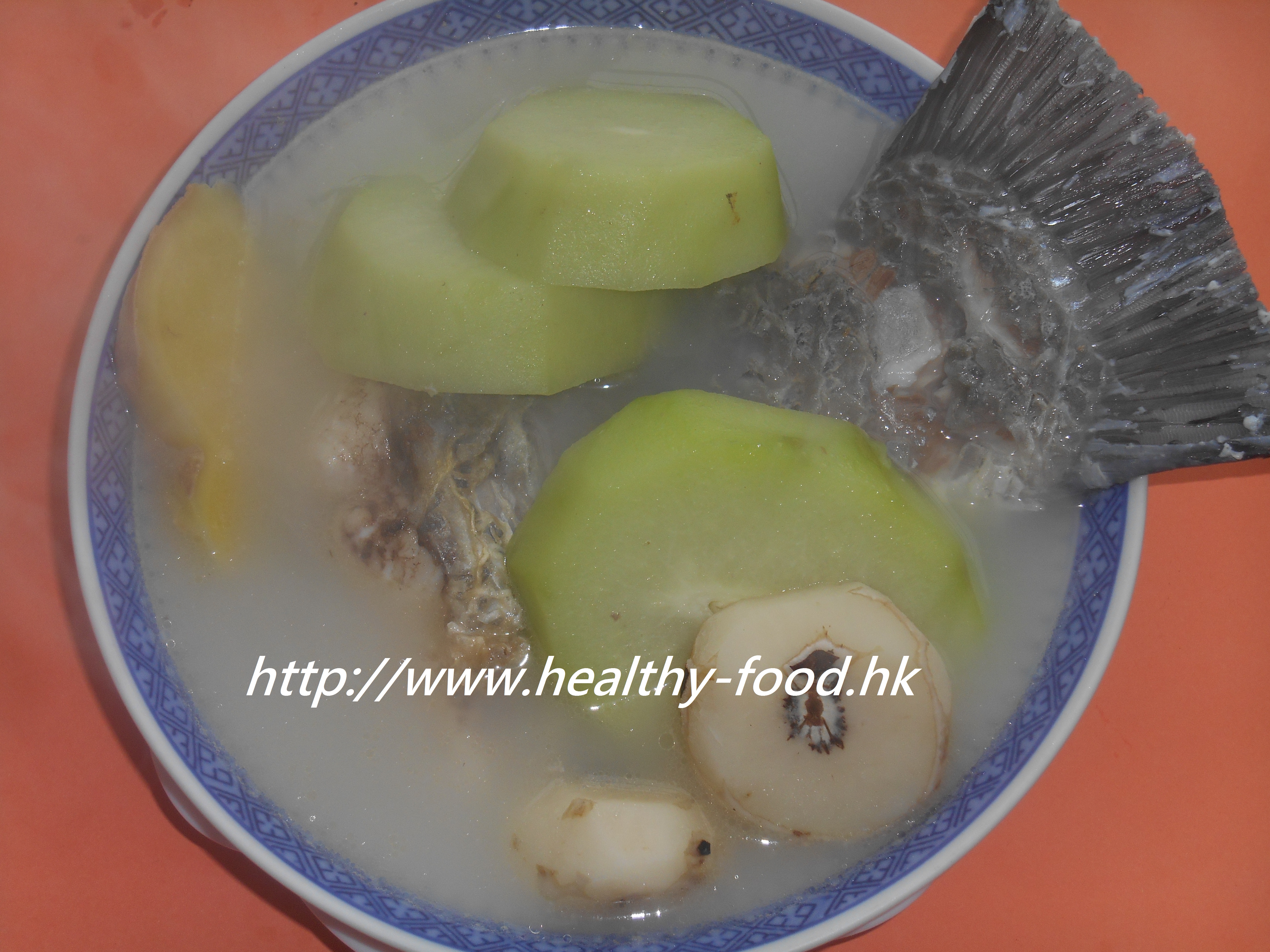 Chayote, Water Chestnut and Grass Carp Tail Soup