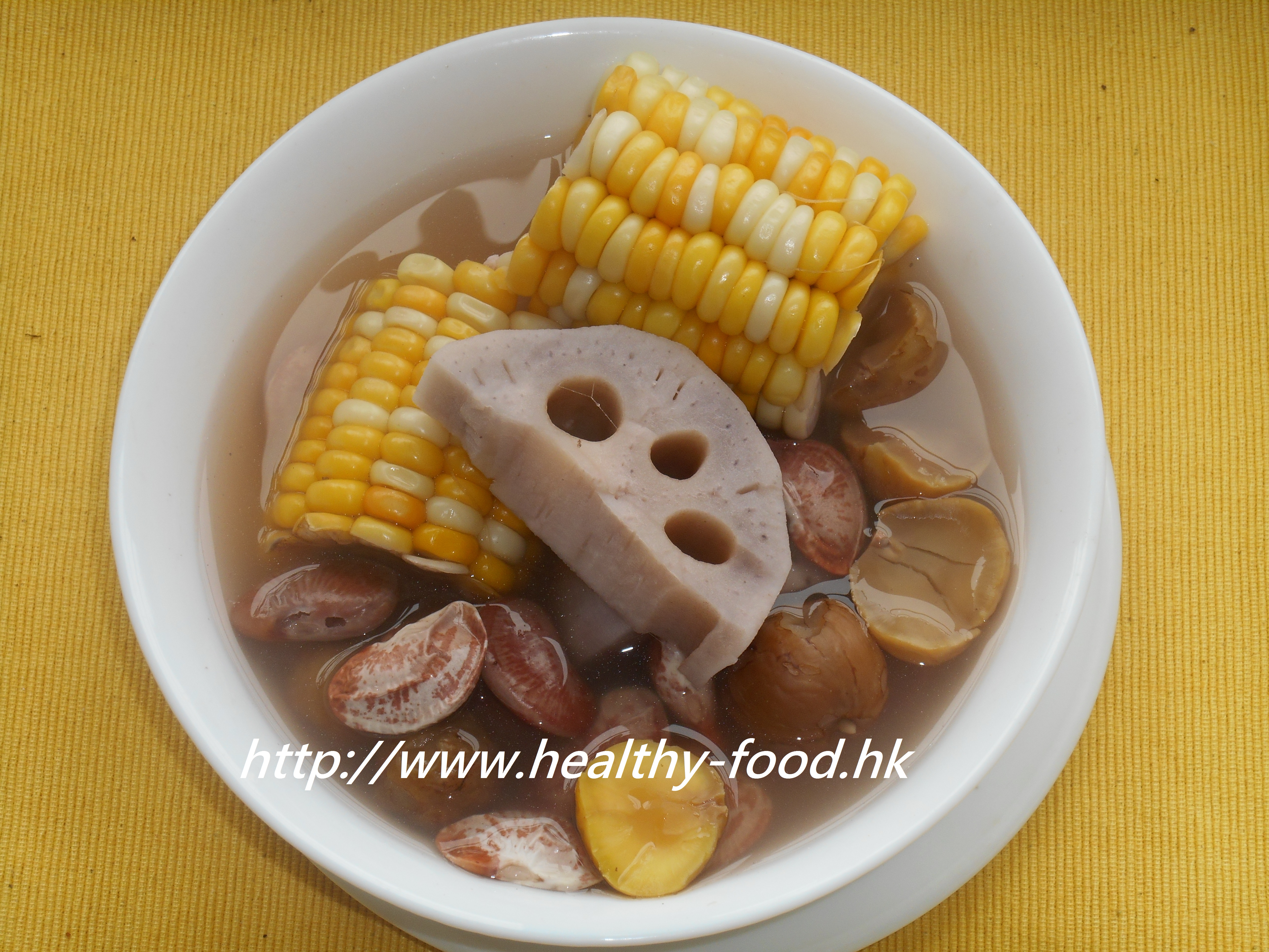 Lotus Root, Chestnut, Corn and Hyacinth Bean Soup