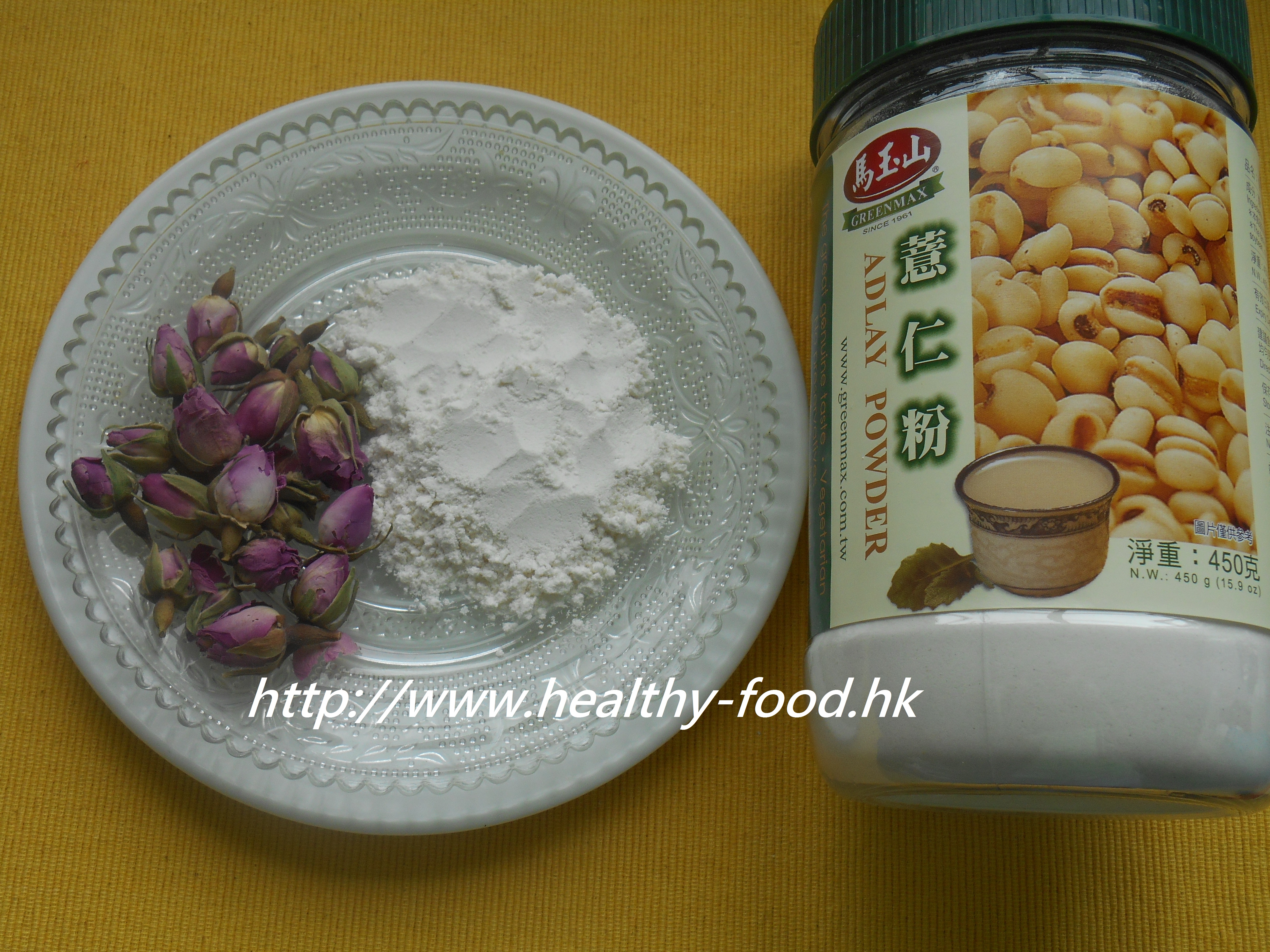 Rose and Job's Tears Powder Tea