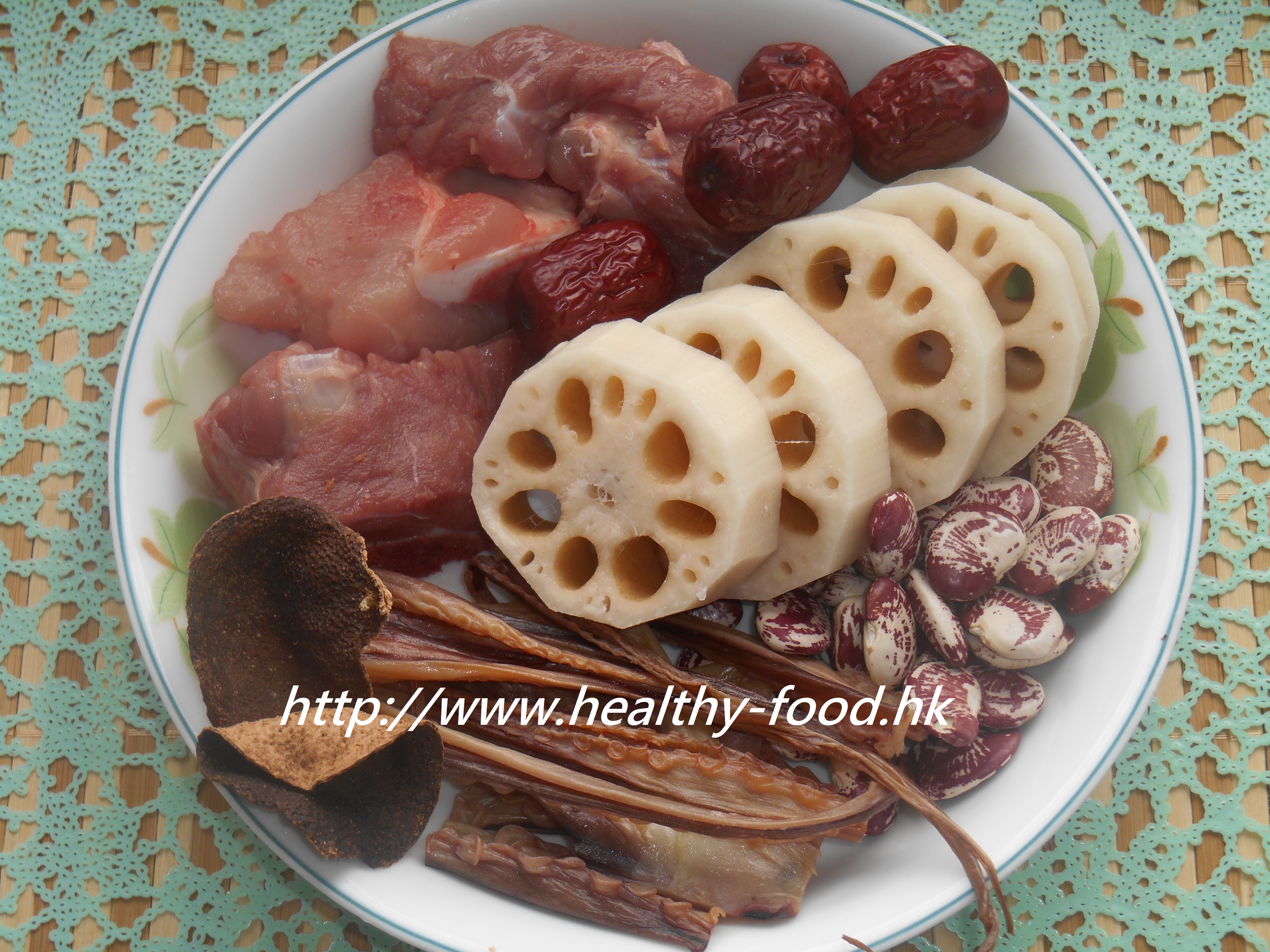 Lotus Root, Runner Bean, Dried Octopus, and Pork Bone Soup