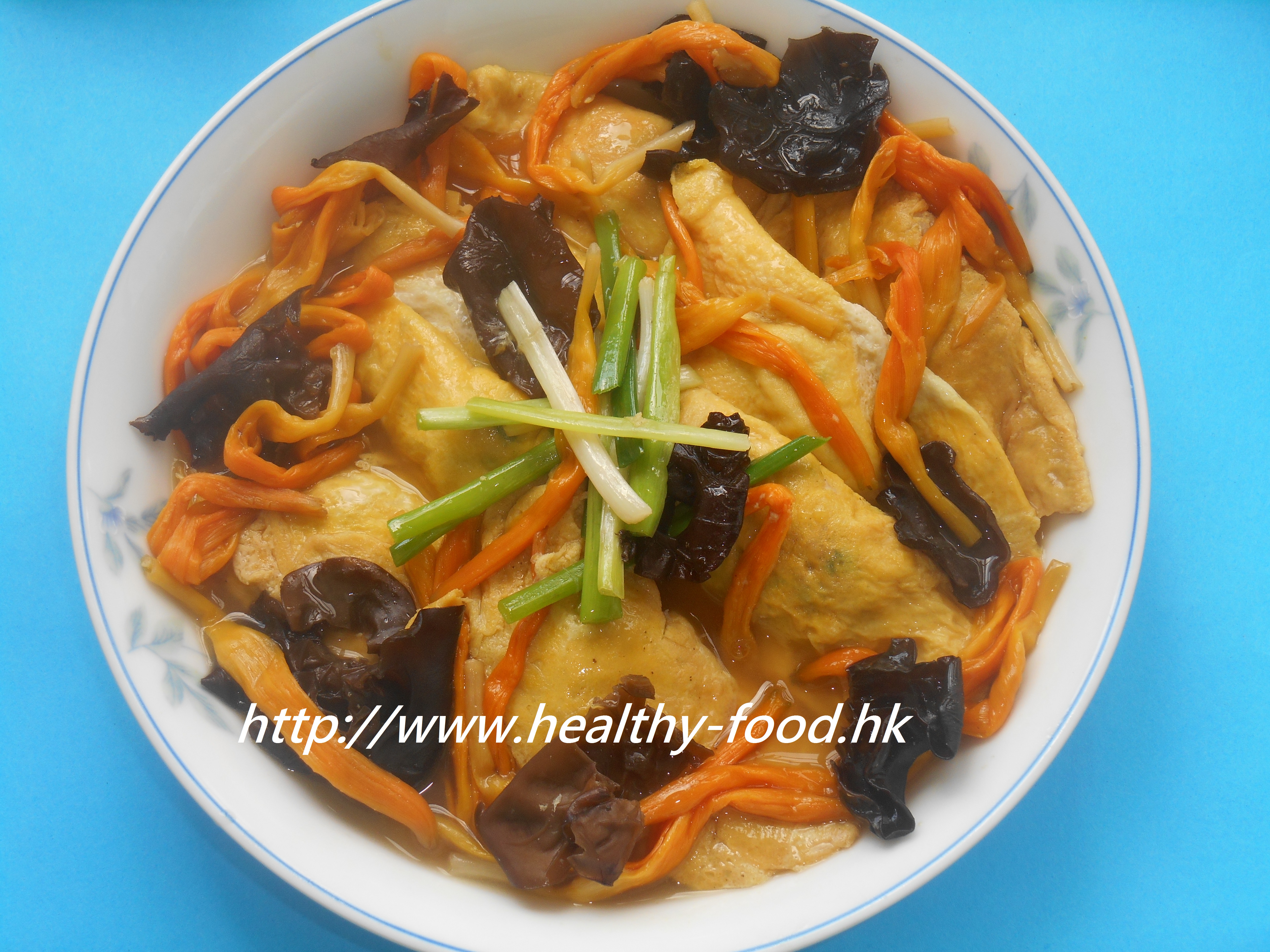 Golden Needle and Wood Ear Braised Egg Dumplings