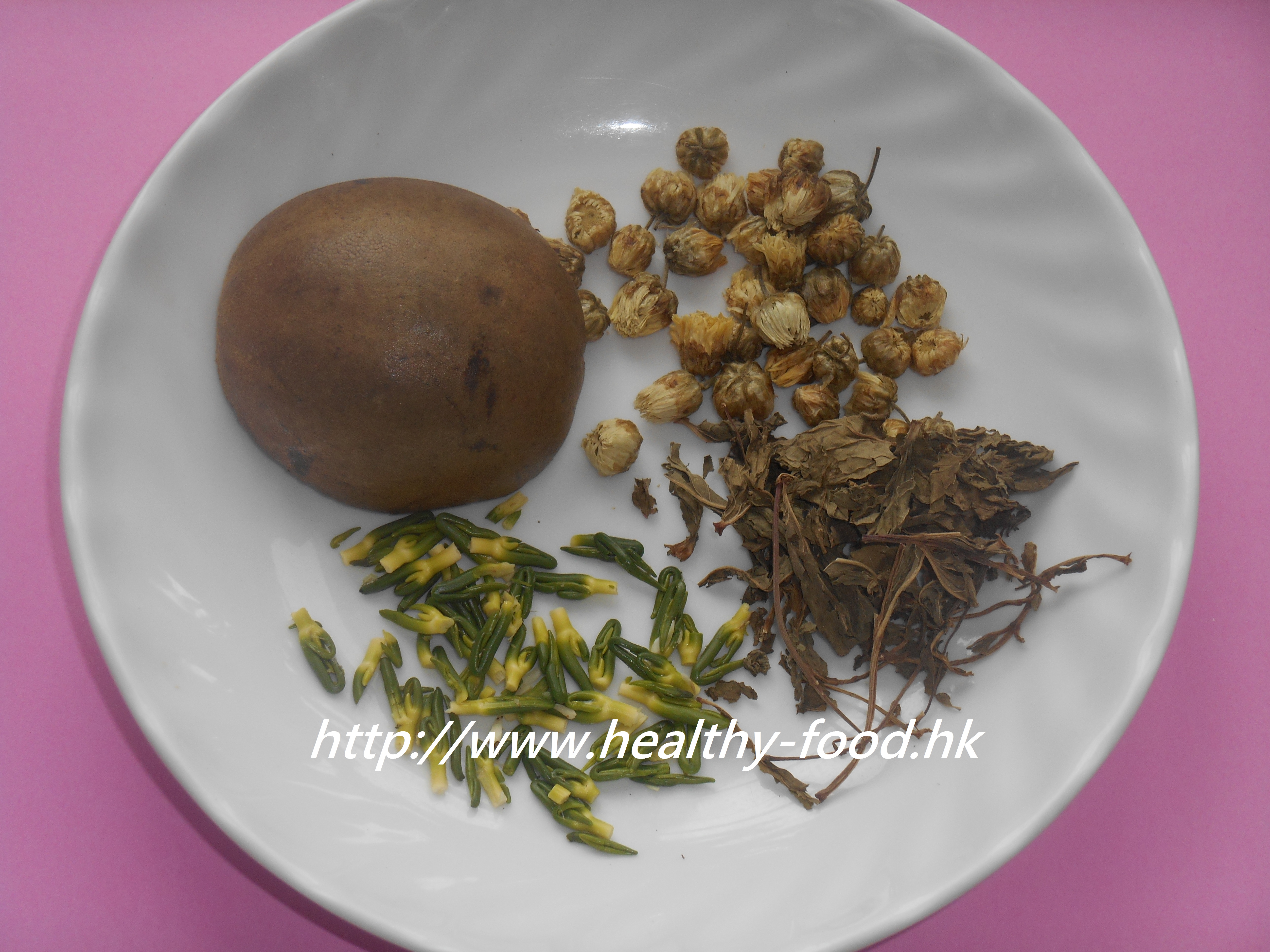 Luo Han Guo, Lotus Plumule and Mint Leaf Tea