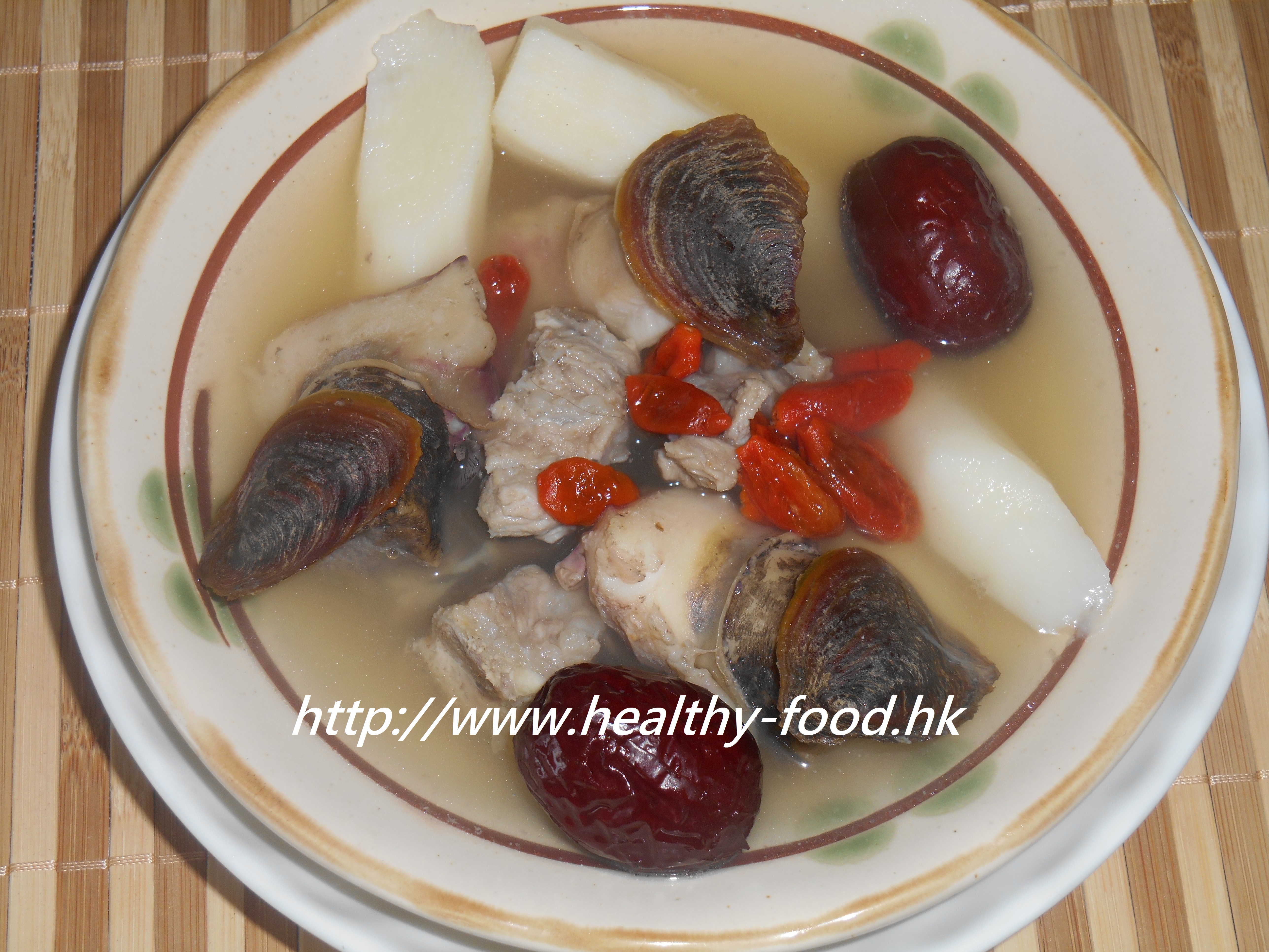 Fresh Yam, Goji Berry, Pork Rib and Conch Soup