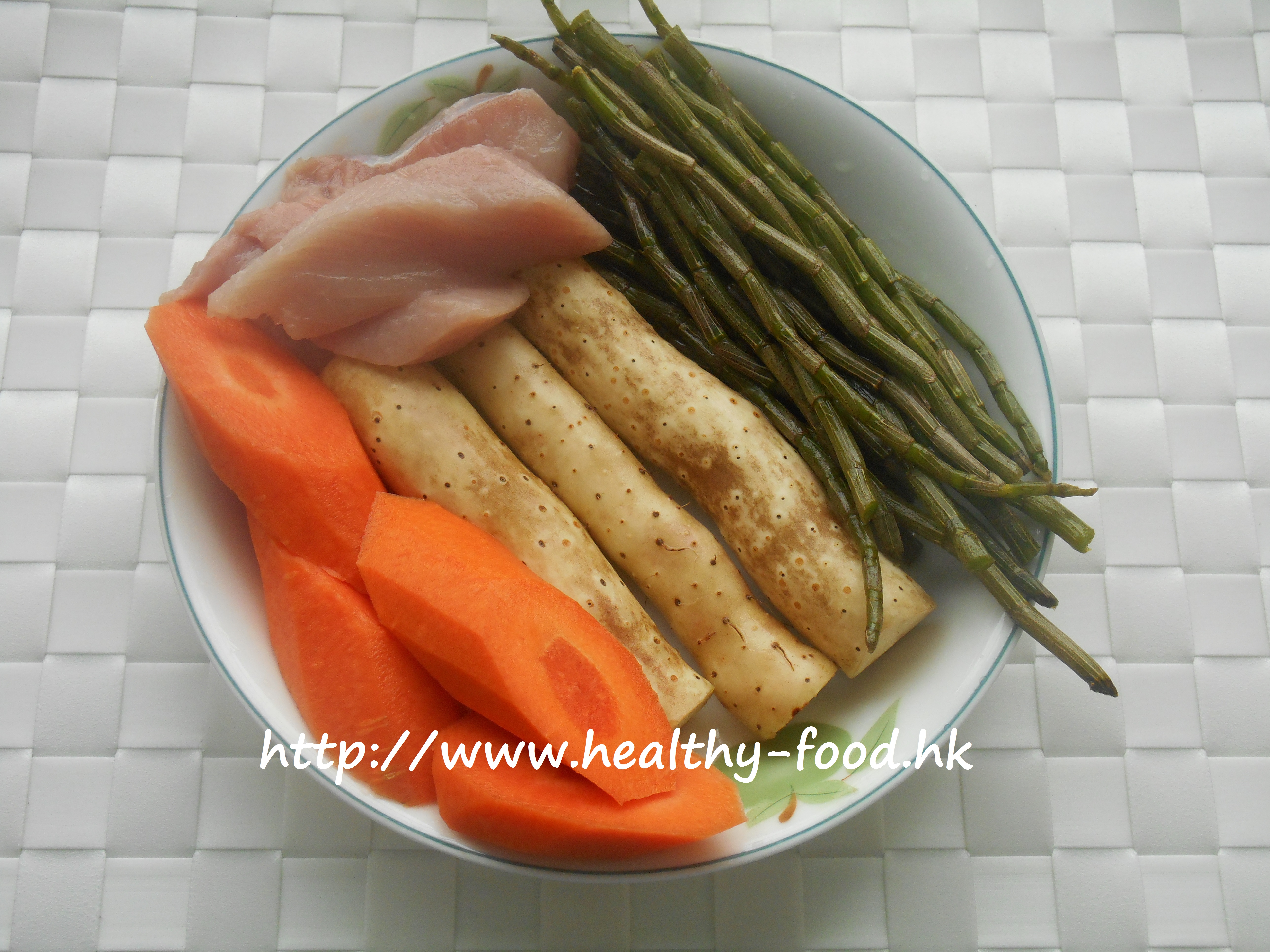 Fresh Yam, Dendrobium, Carrot and Lean Pork Soup