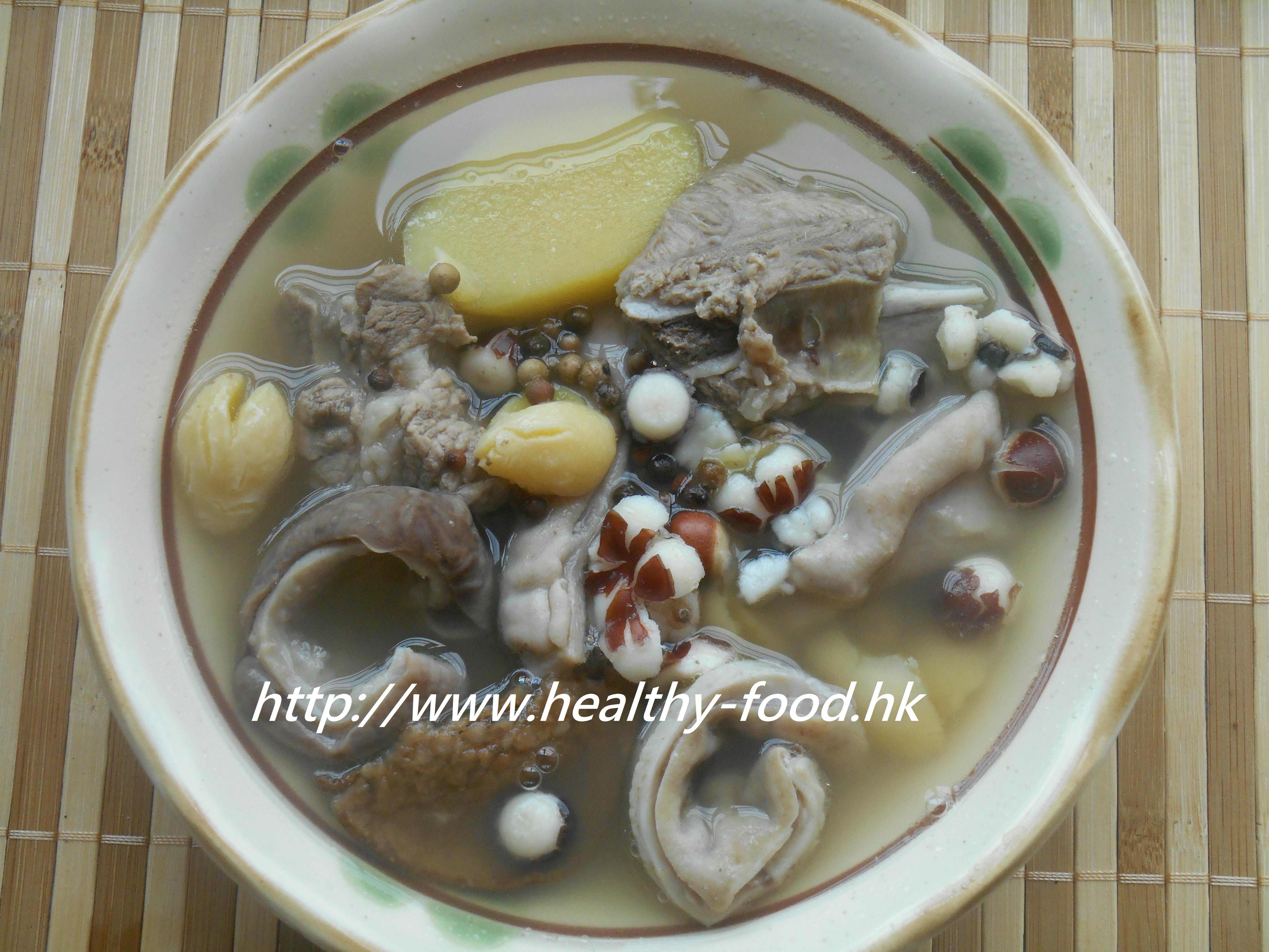 Ginkgo, Euryale Seed, Peppercorn and Pork Tripe Soup