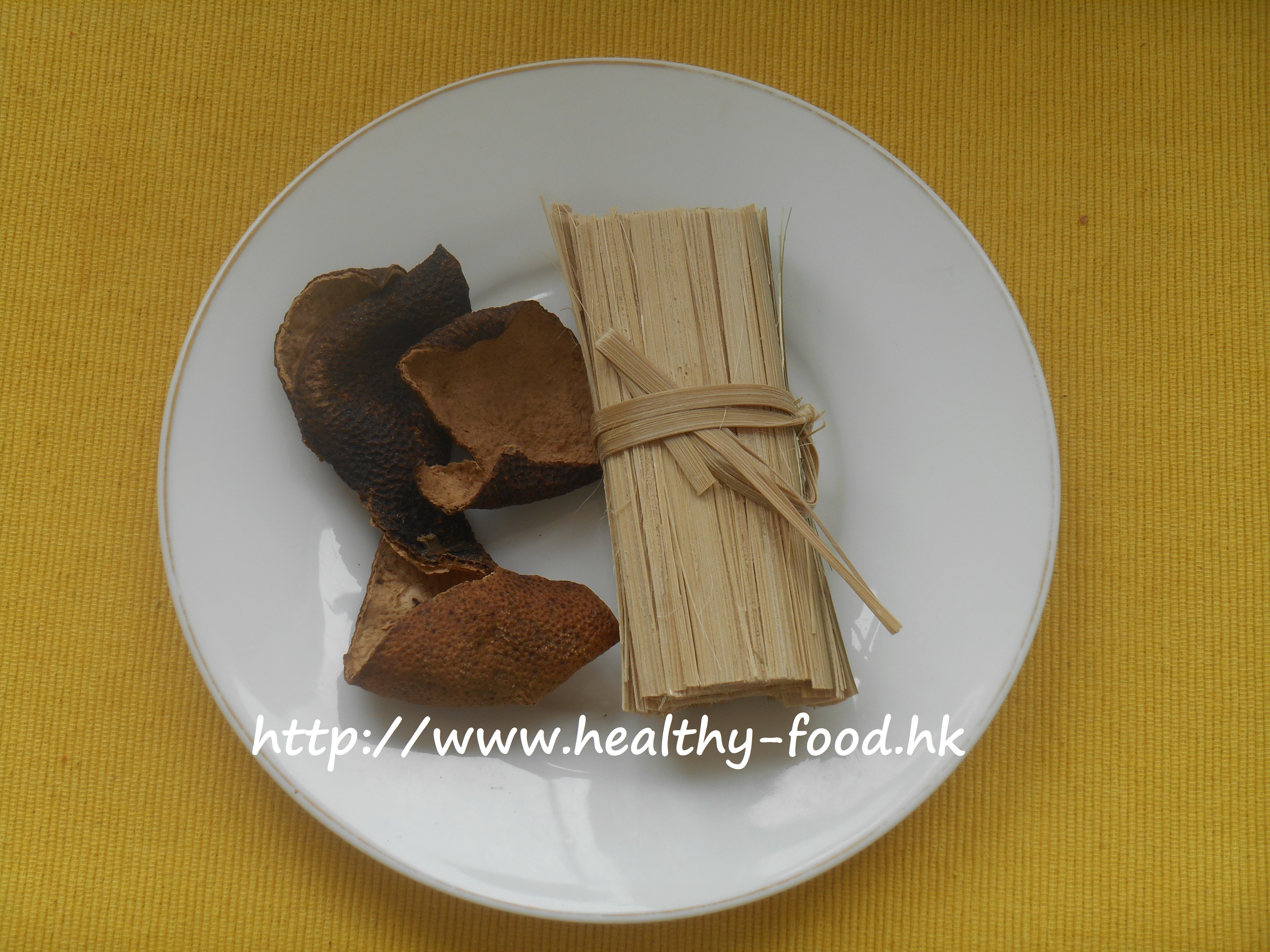 Bamboo Shavings and Dried Tangerine Peel Tea