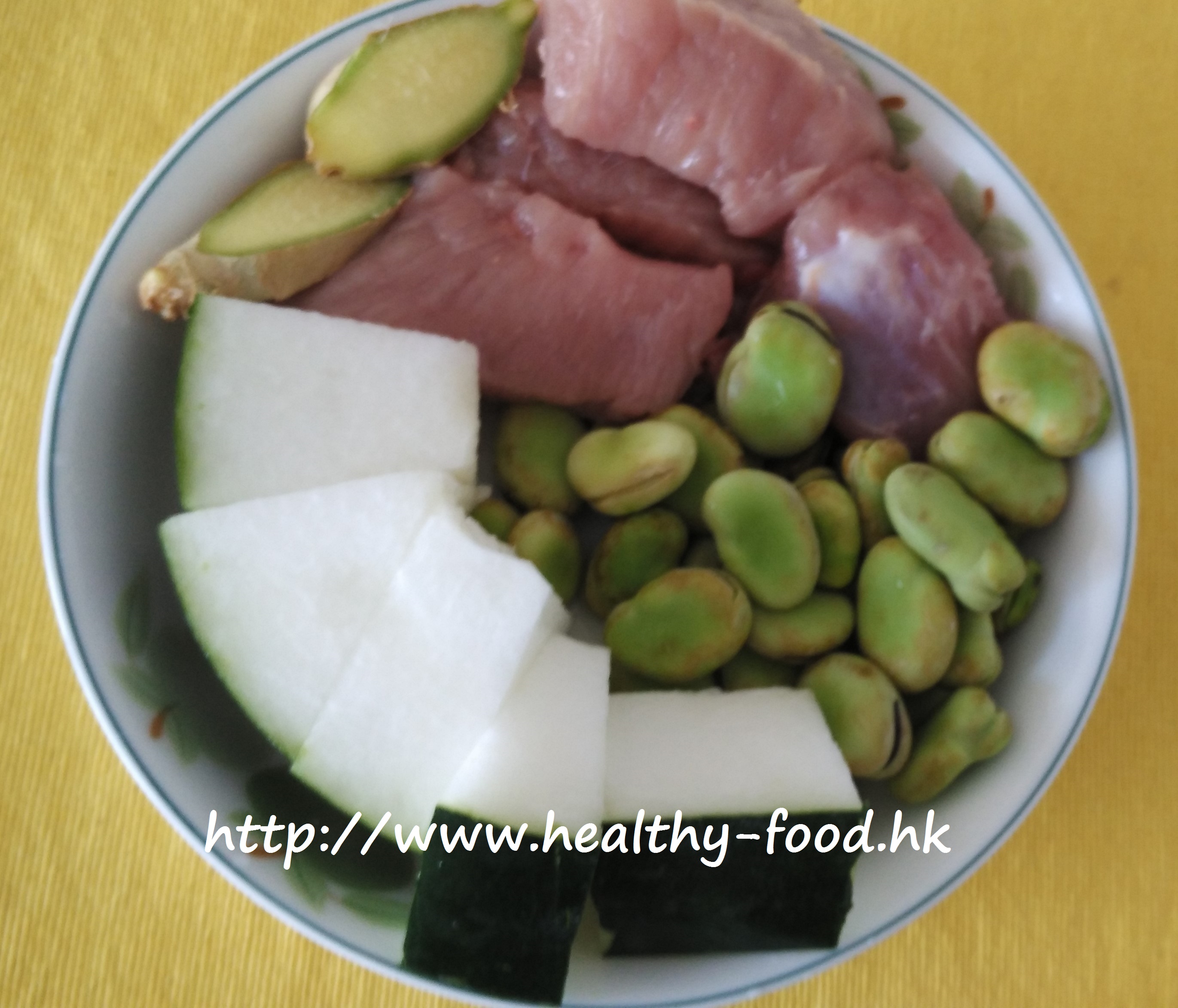 Broad Bean, Winter Melon and Lean Pork Soup