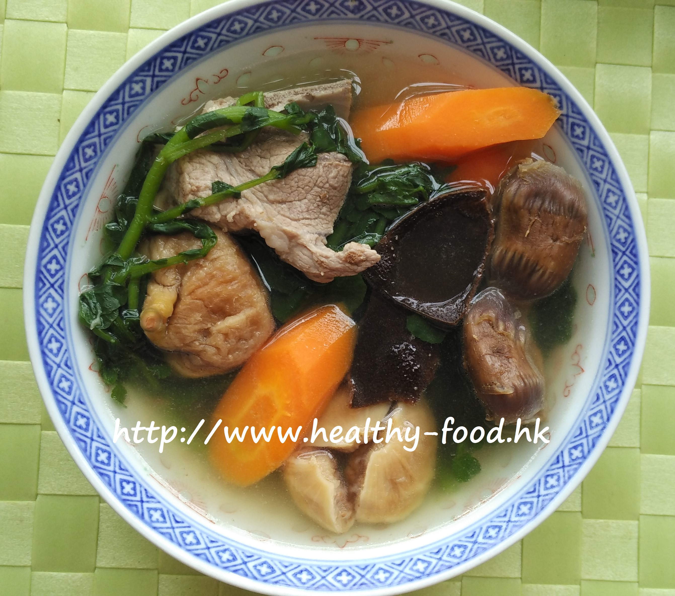 Watercress, Carrot, Dried Duck Gizzard & Pork Bone Soup