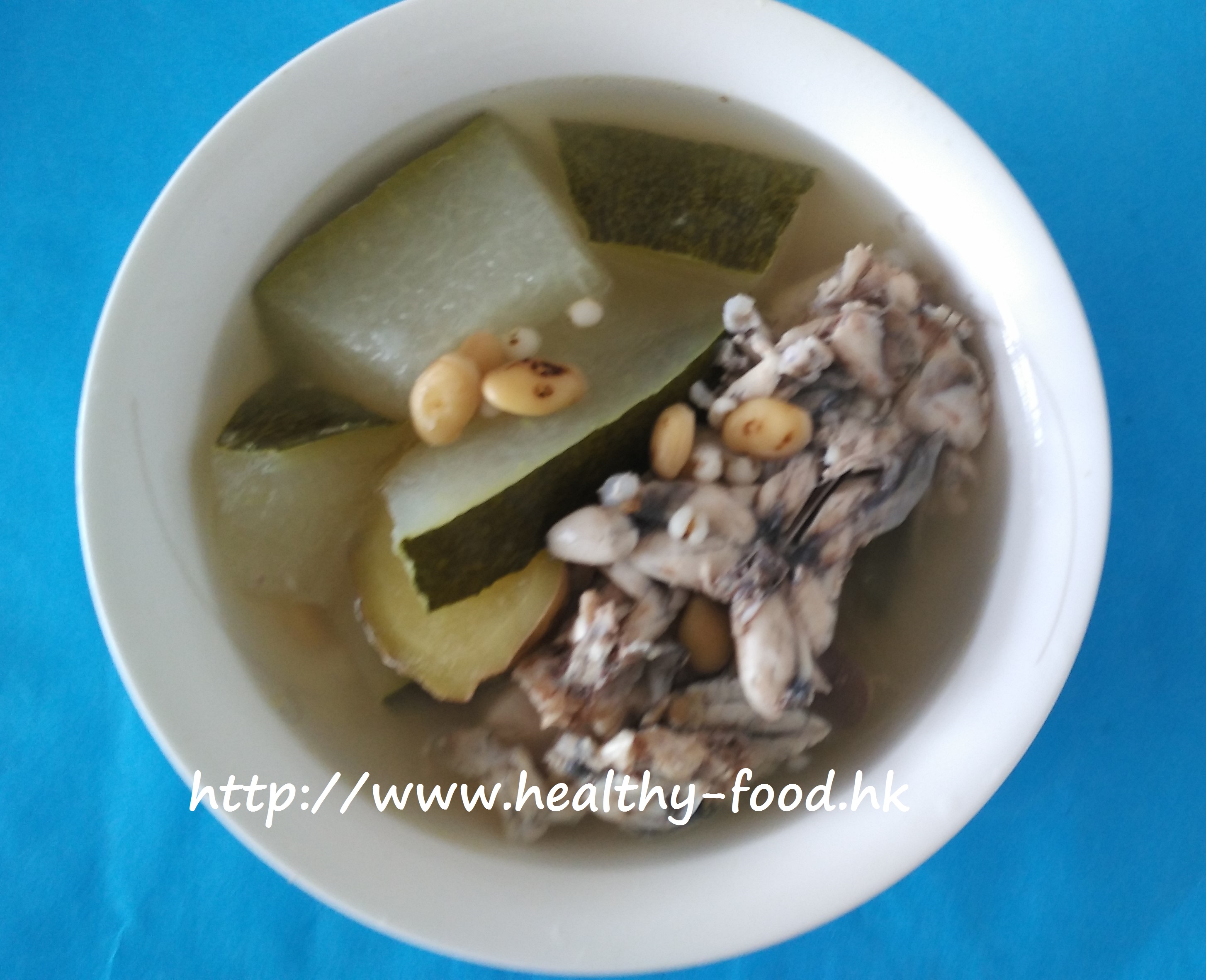 Winter Melon, Hyacinth Bean, Job's Tears and Frog Soup