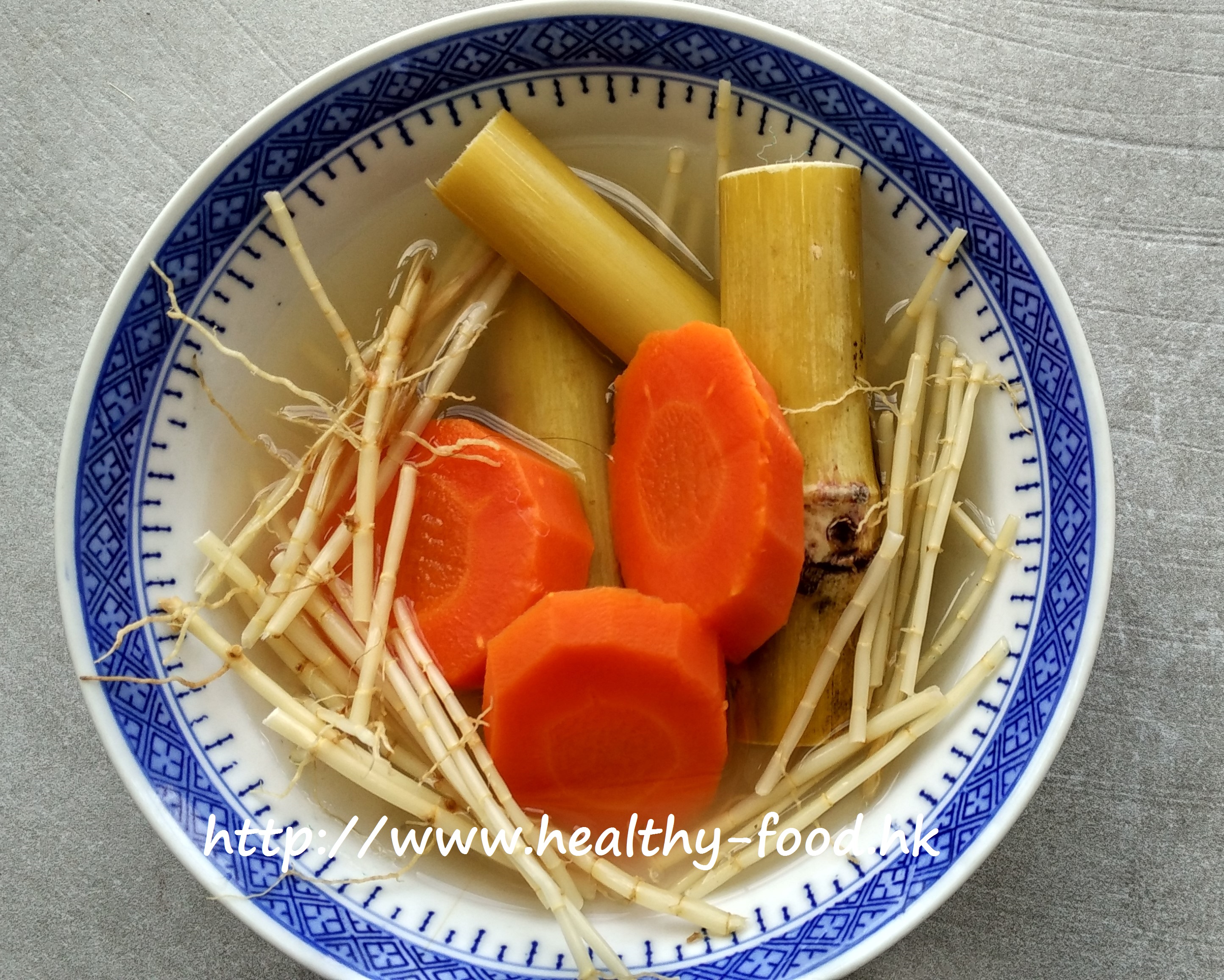 Imperata Root, Green Sugarcane & Carrot Drink