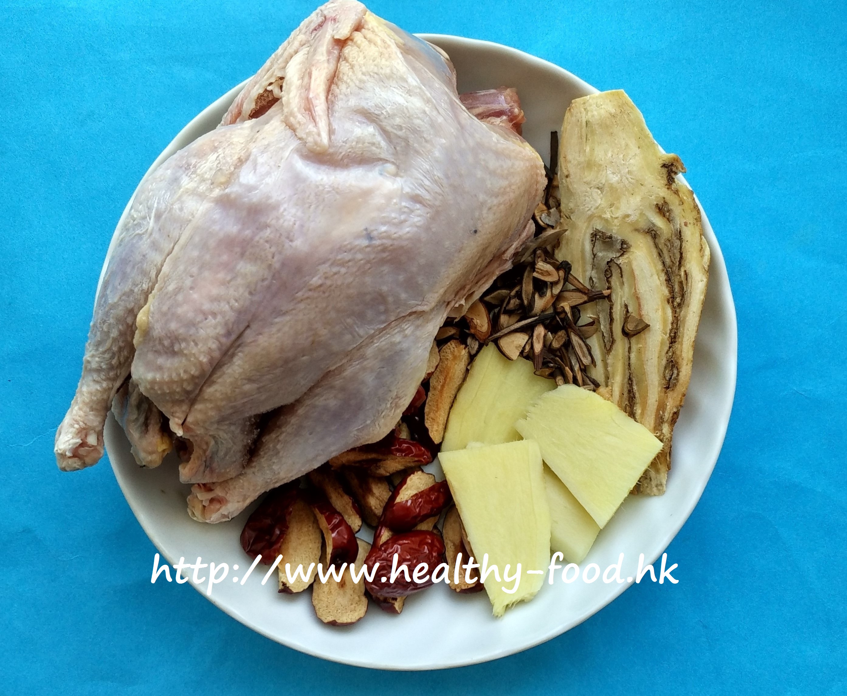 Cinnamon Twig, Angelica Root, Ginger & Red Date Chicken Soup