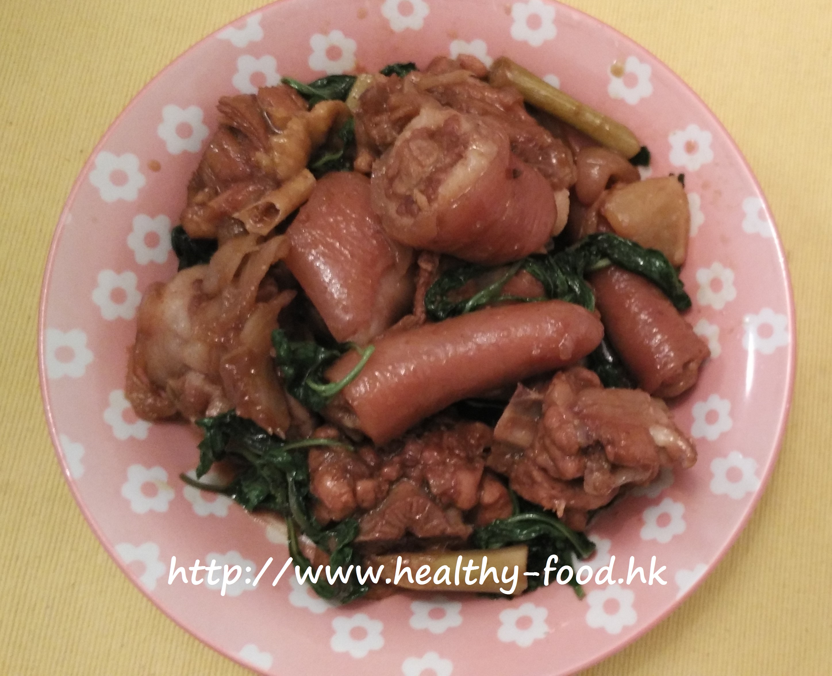 Lemongrass and Basil Braised Pig Tail