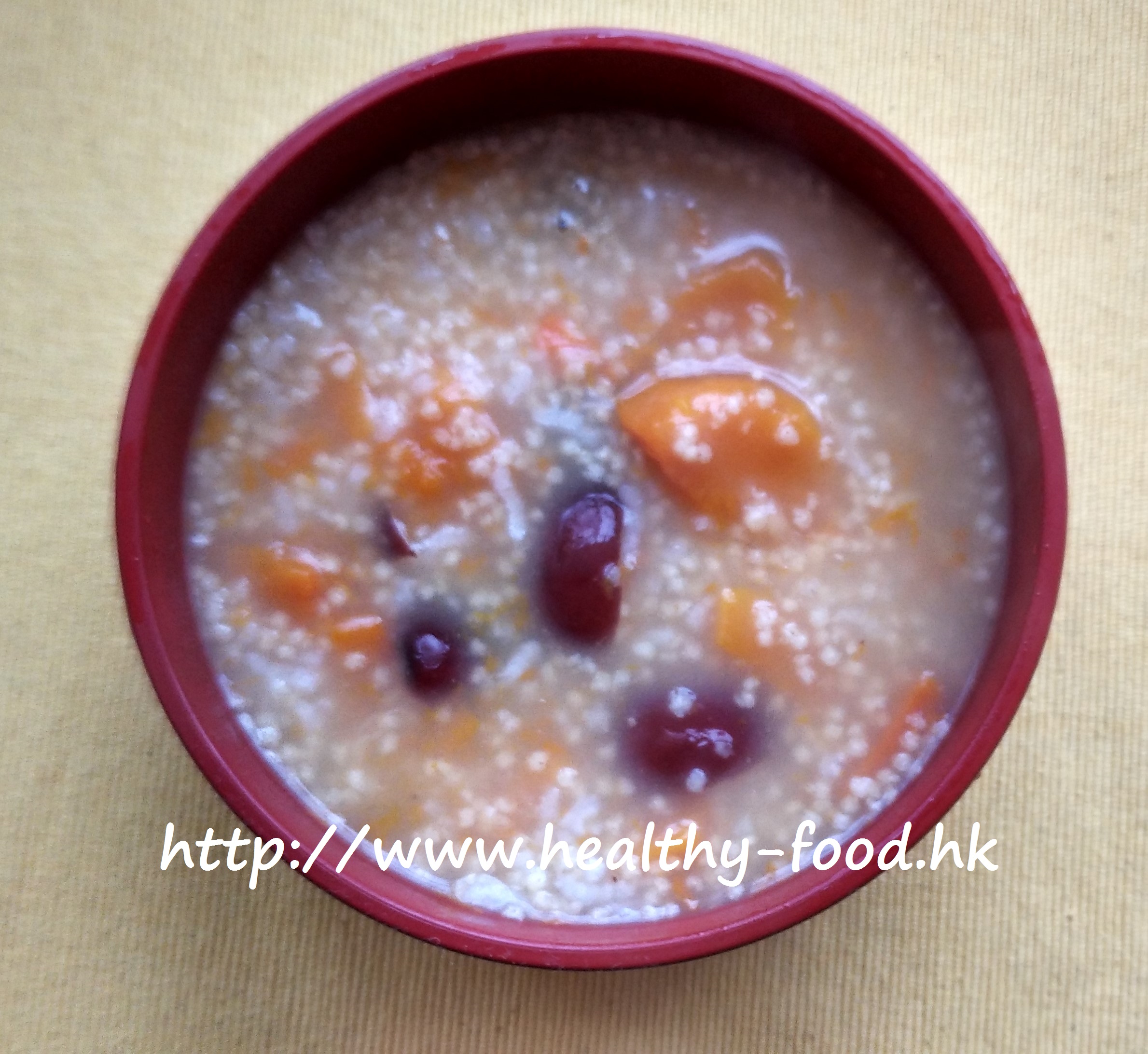 Pumpkin, Red Date and Millet Congee